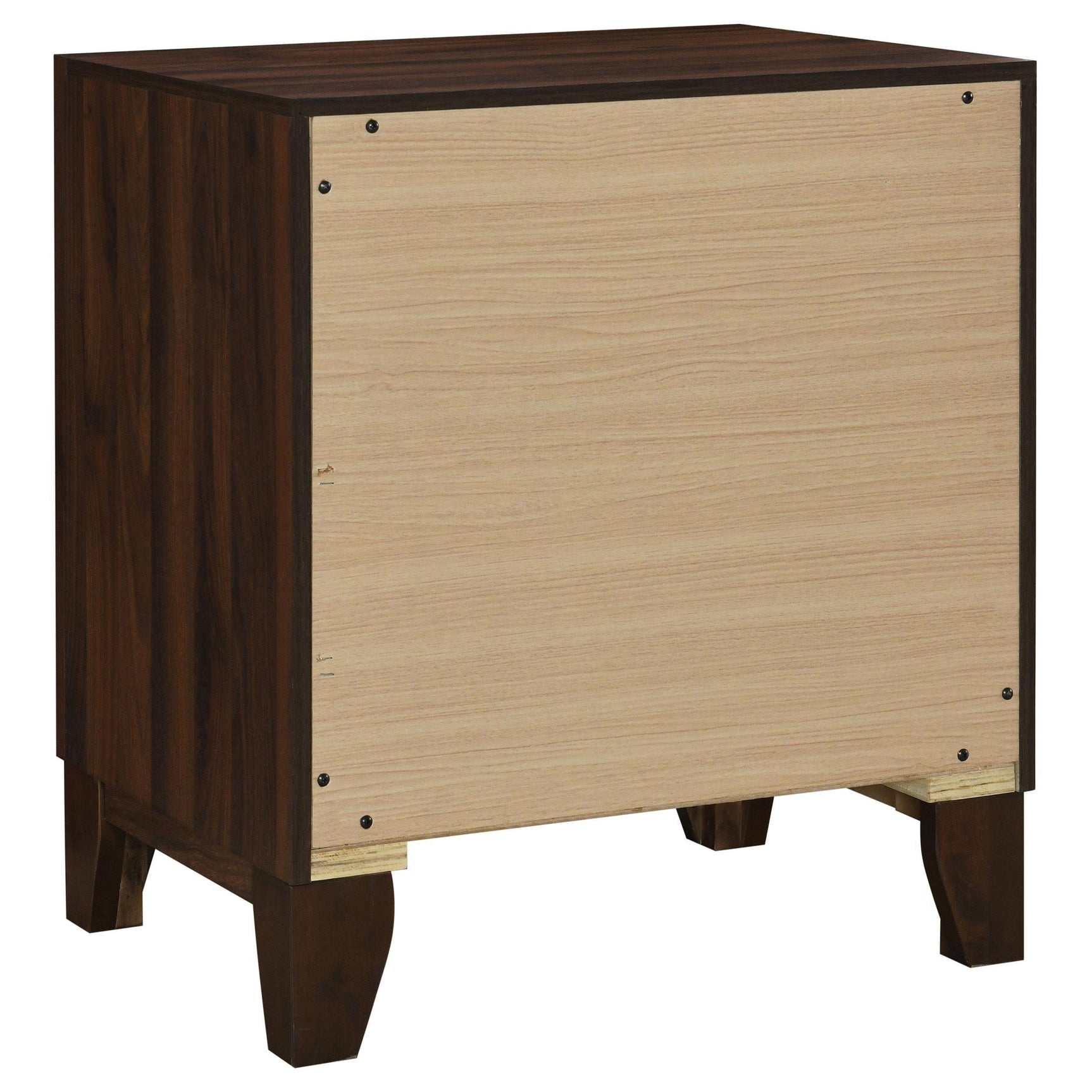 Welsley 2-drawer Nightstand Bedide Table Walnut