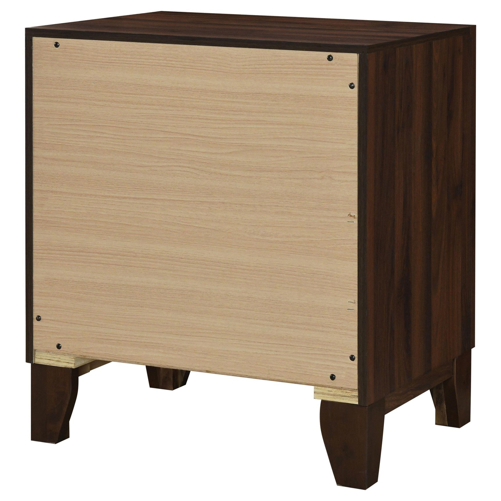 Welsley 2-drawer Nightstand Bedide Table Walnut