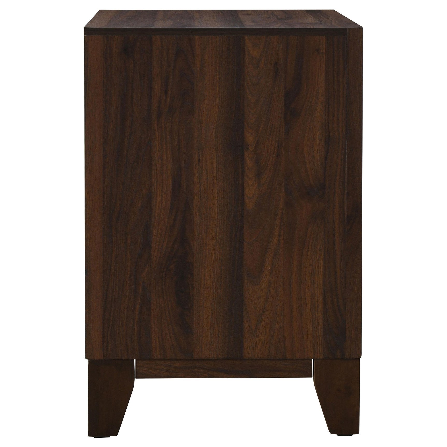 Welsley 2-drawer Nightstand Bedide Table Walnut