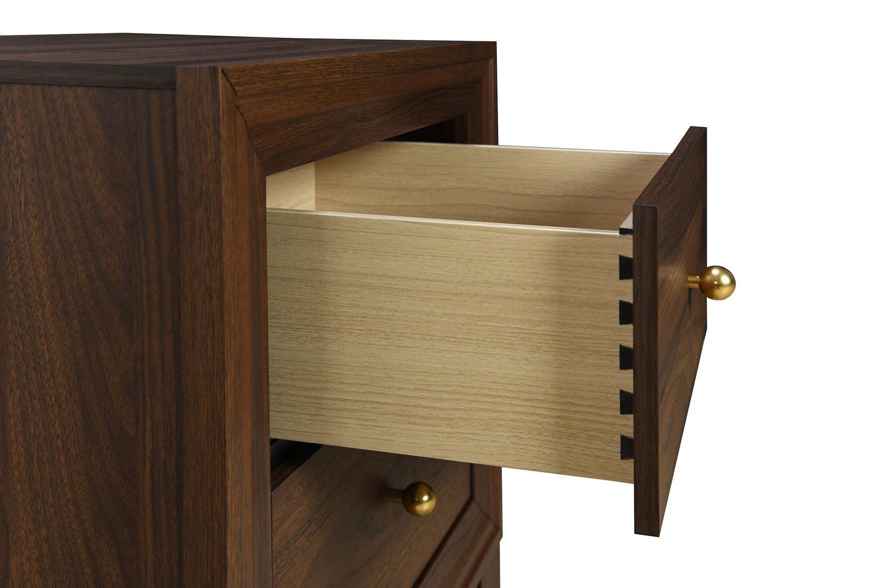 Welsley 2-drawer Nightstand Bedide Table Walnut