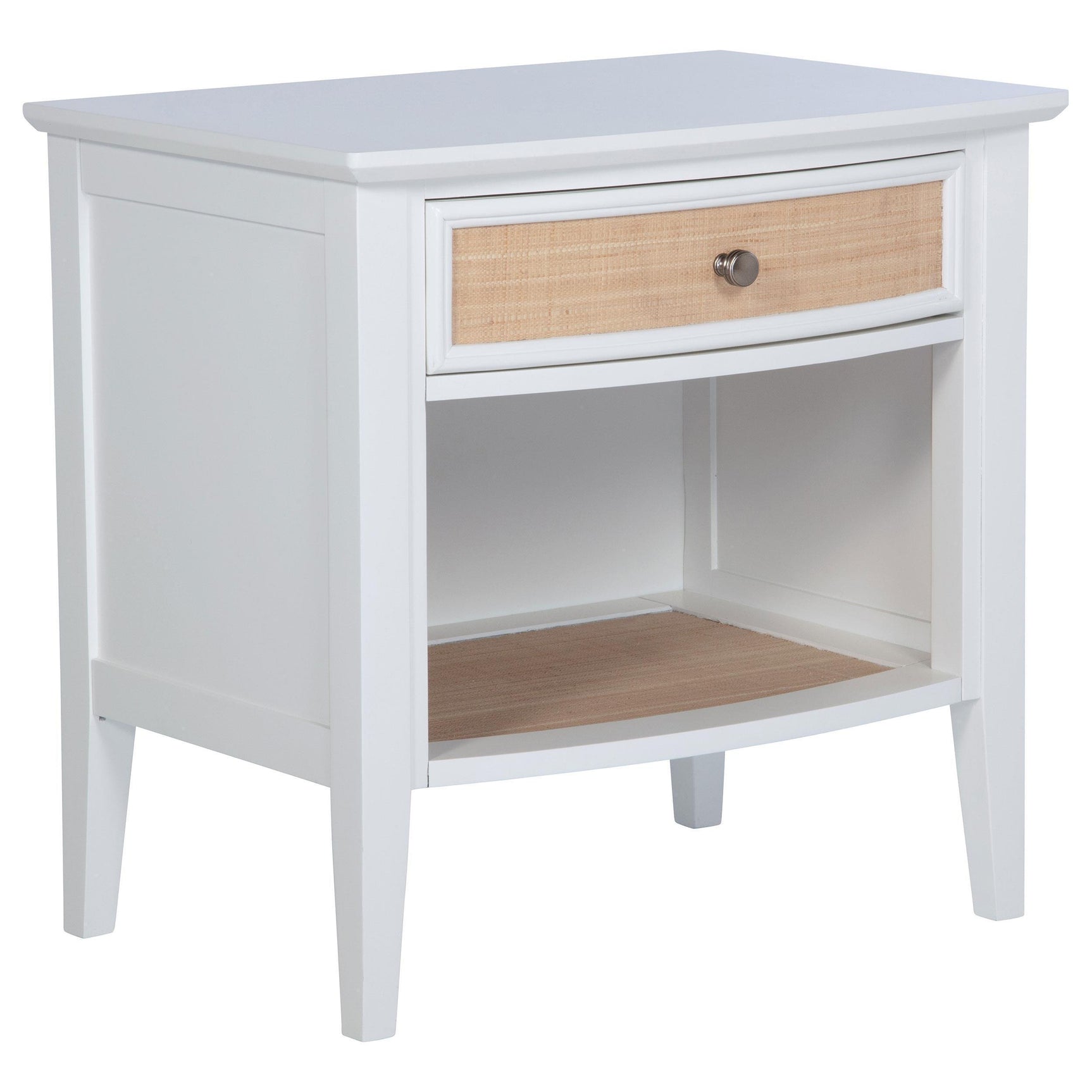 Bexhill 1-drawer Nightstand Bedide Table White