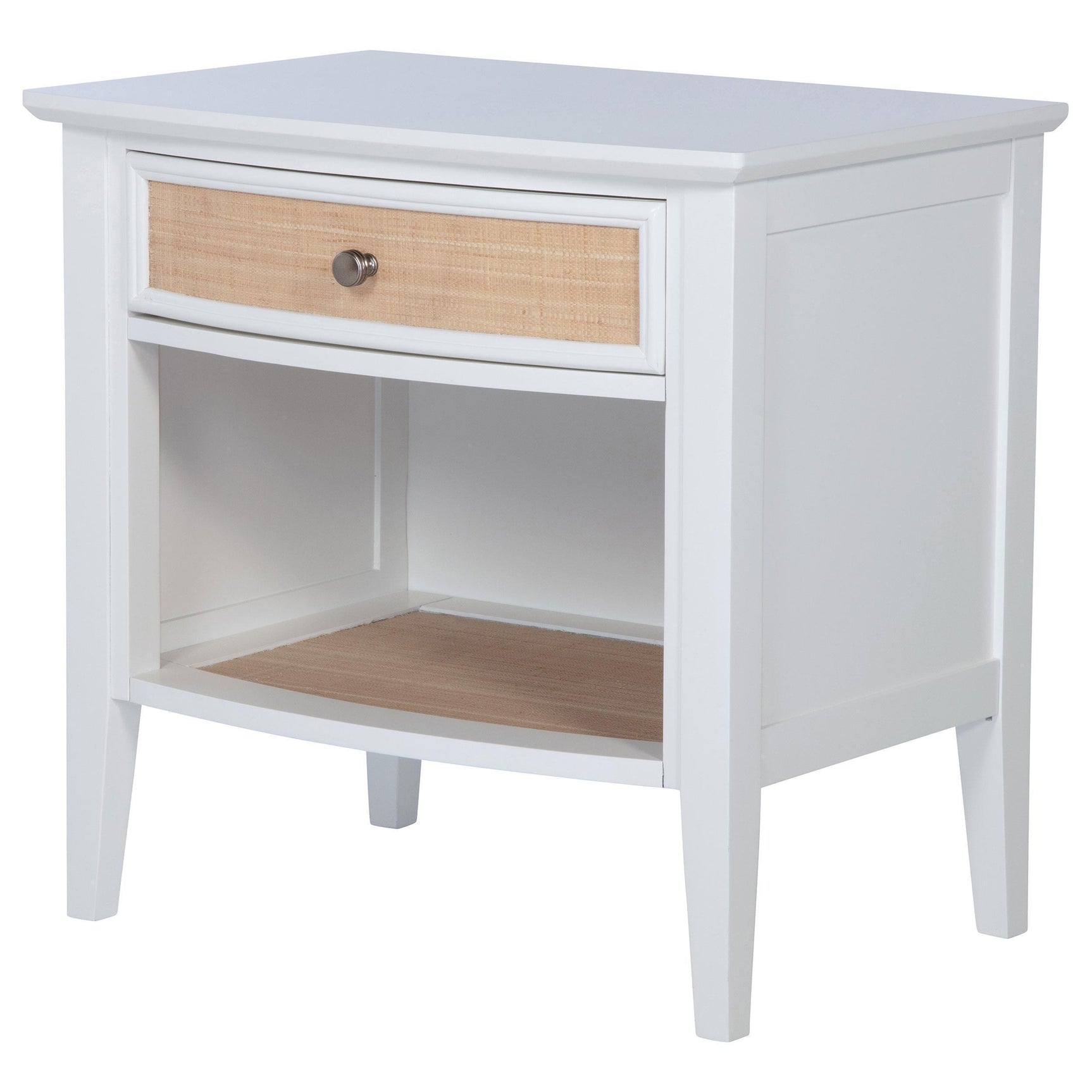 Bexhill 1-drawer Nightstand Bedide Table White