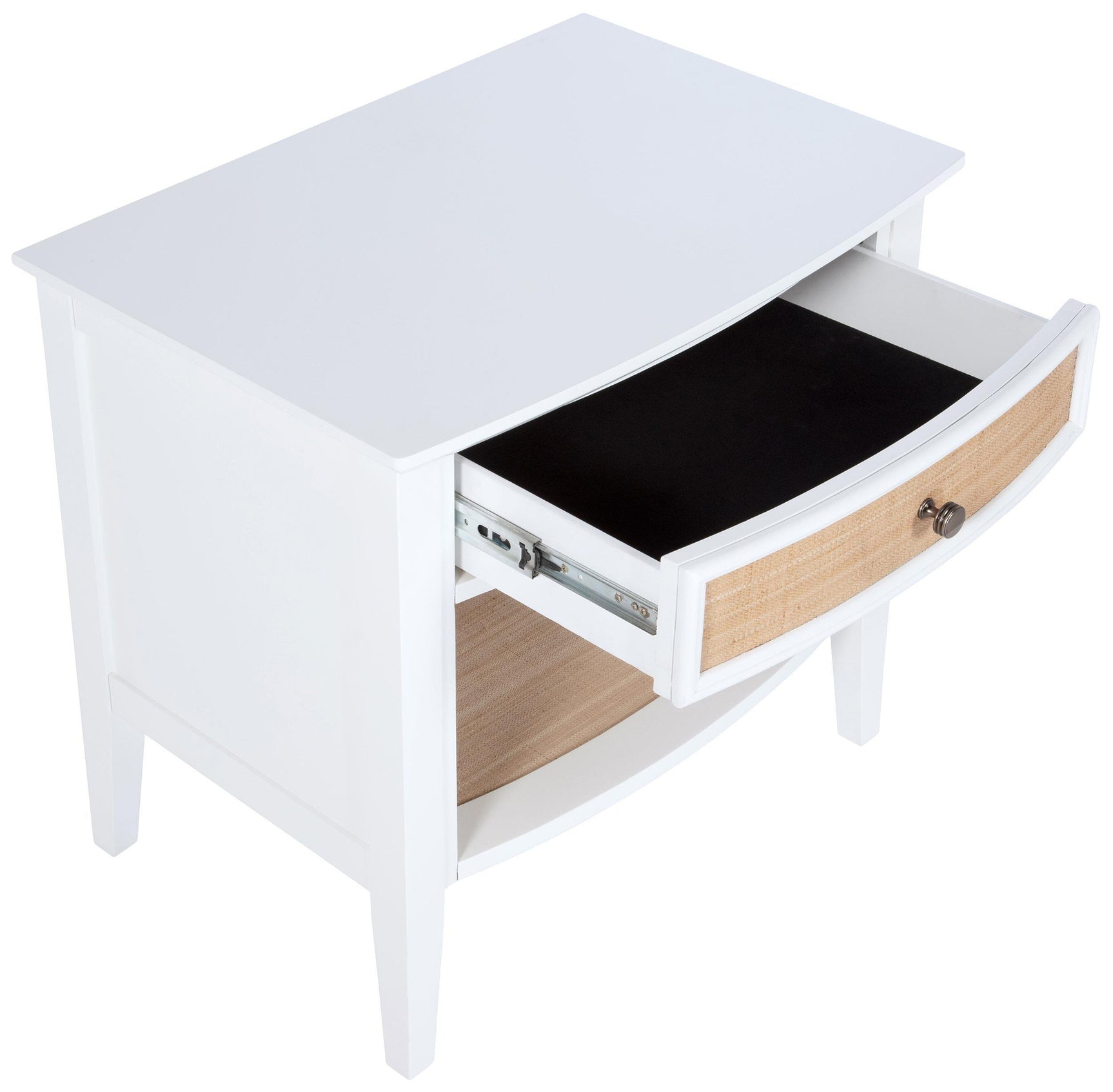 Bexhill 1-drawer Nightstand Bedide Table White