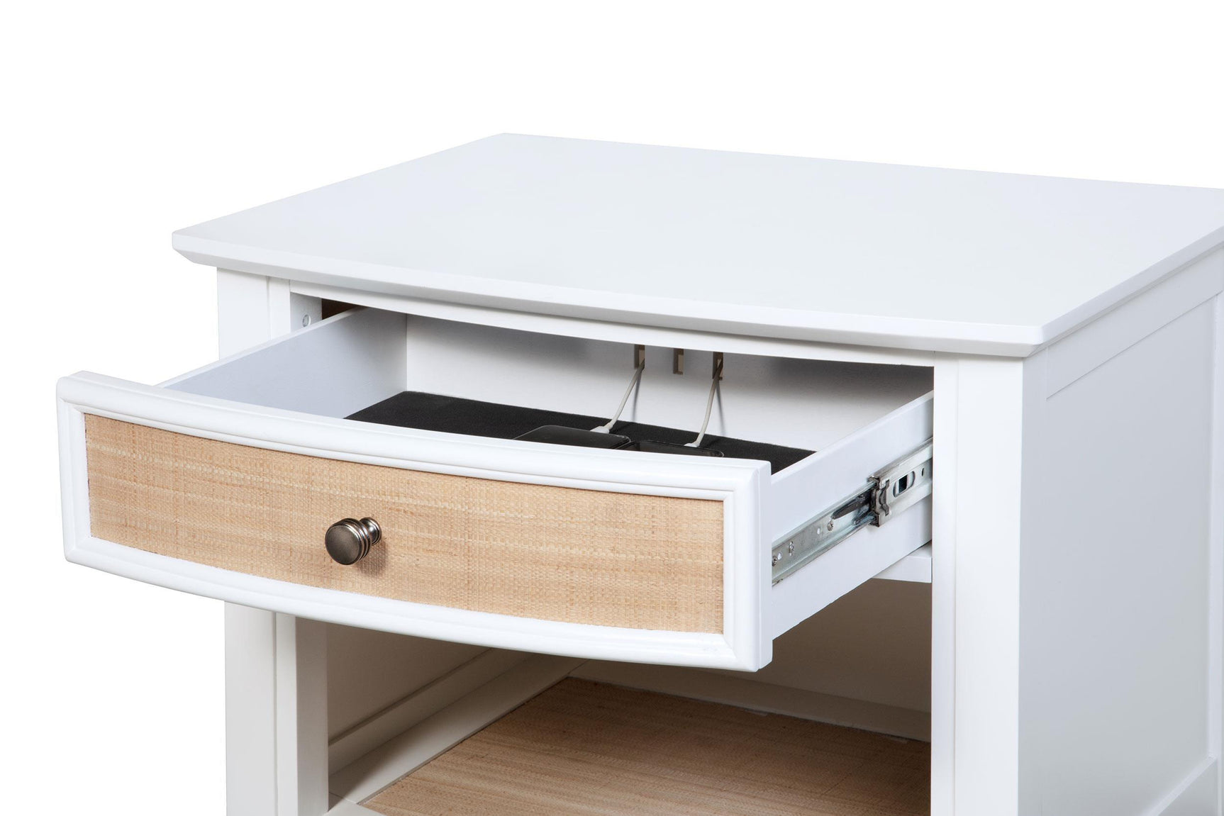Bexhill 1-drawer Nightstand Bedide Table White