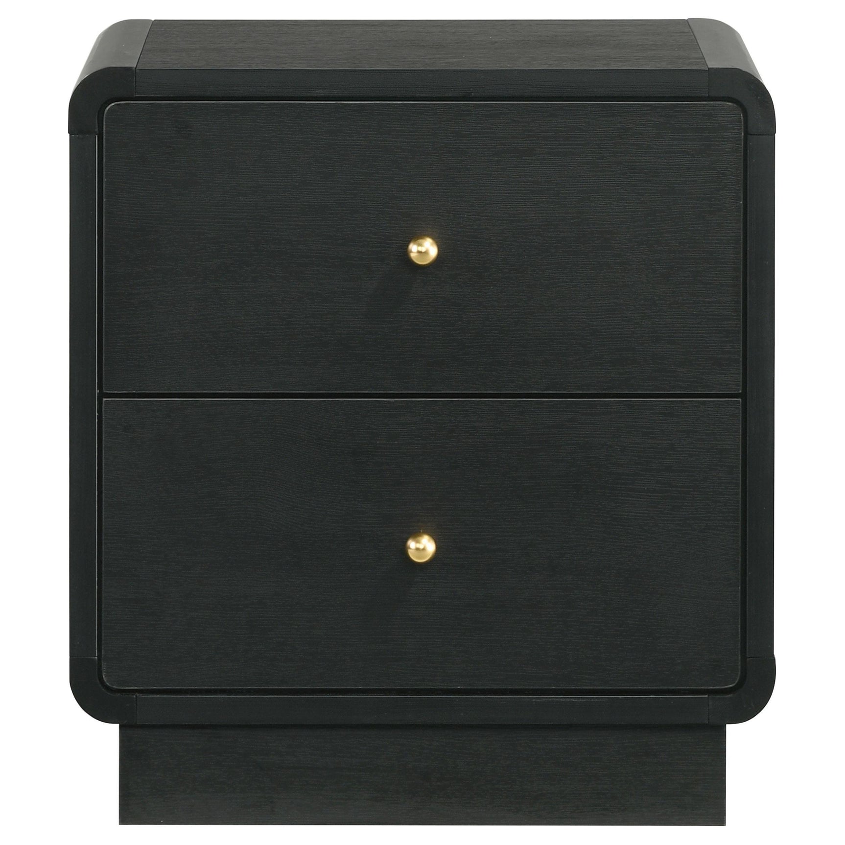 Cavelle 2-drawer Nightstand Bedide Table Black