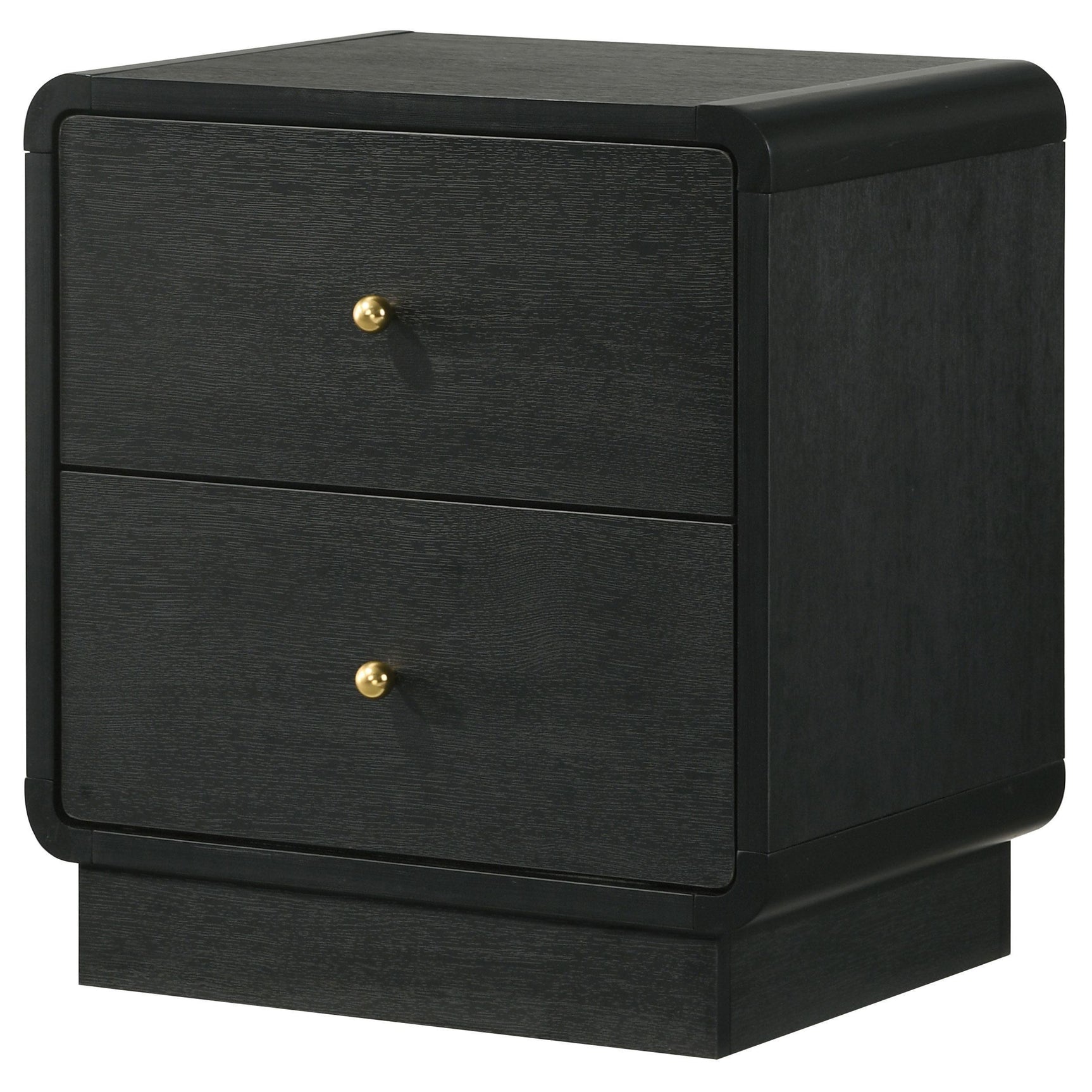 Cavelle 2-drawer Nightstand Bedide Table Black