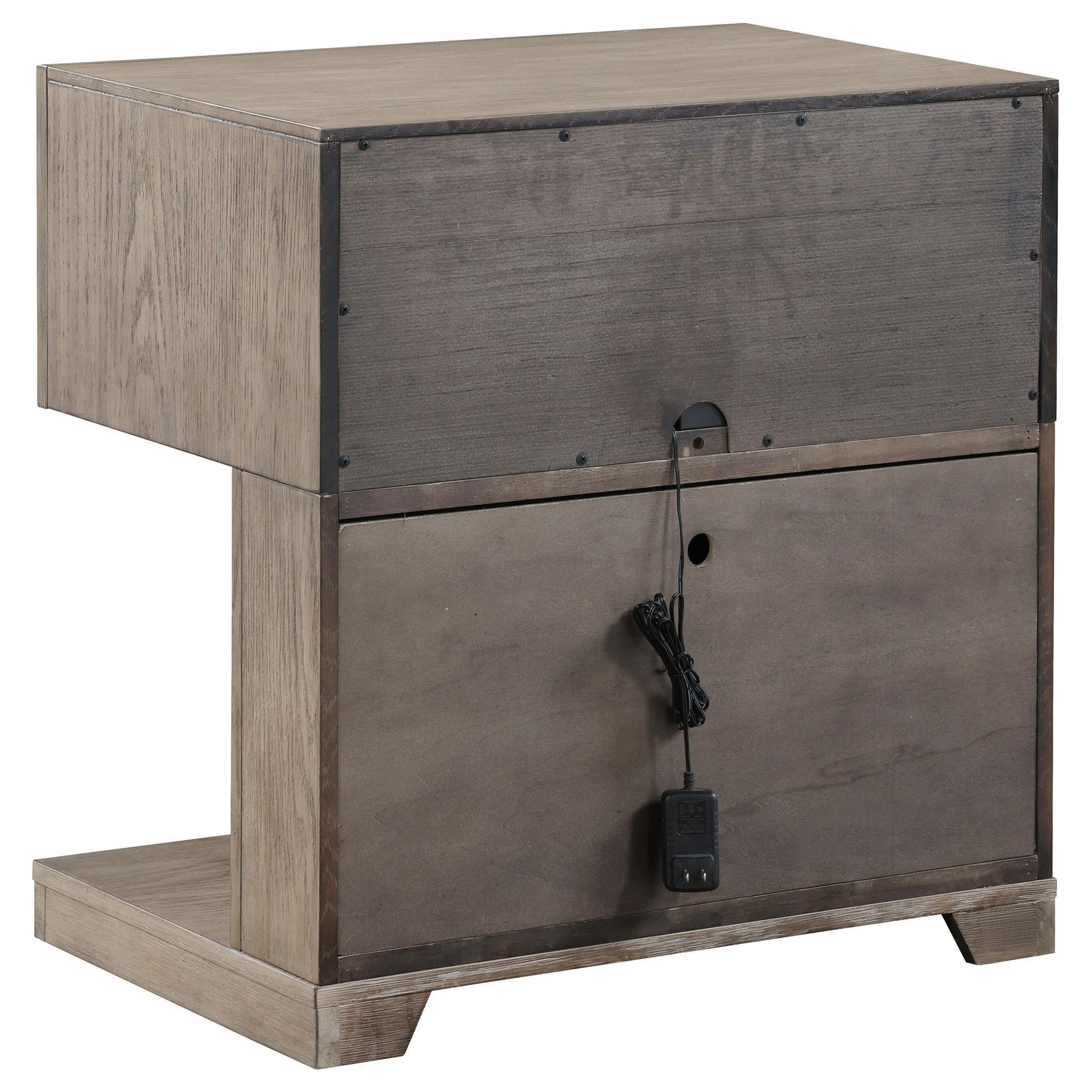 Kenora 1-drawer Nightstand Bedide Table Barley Brown