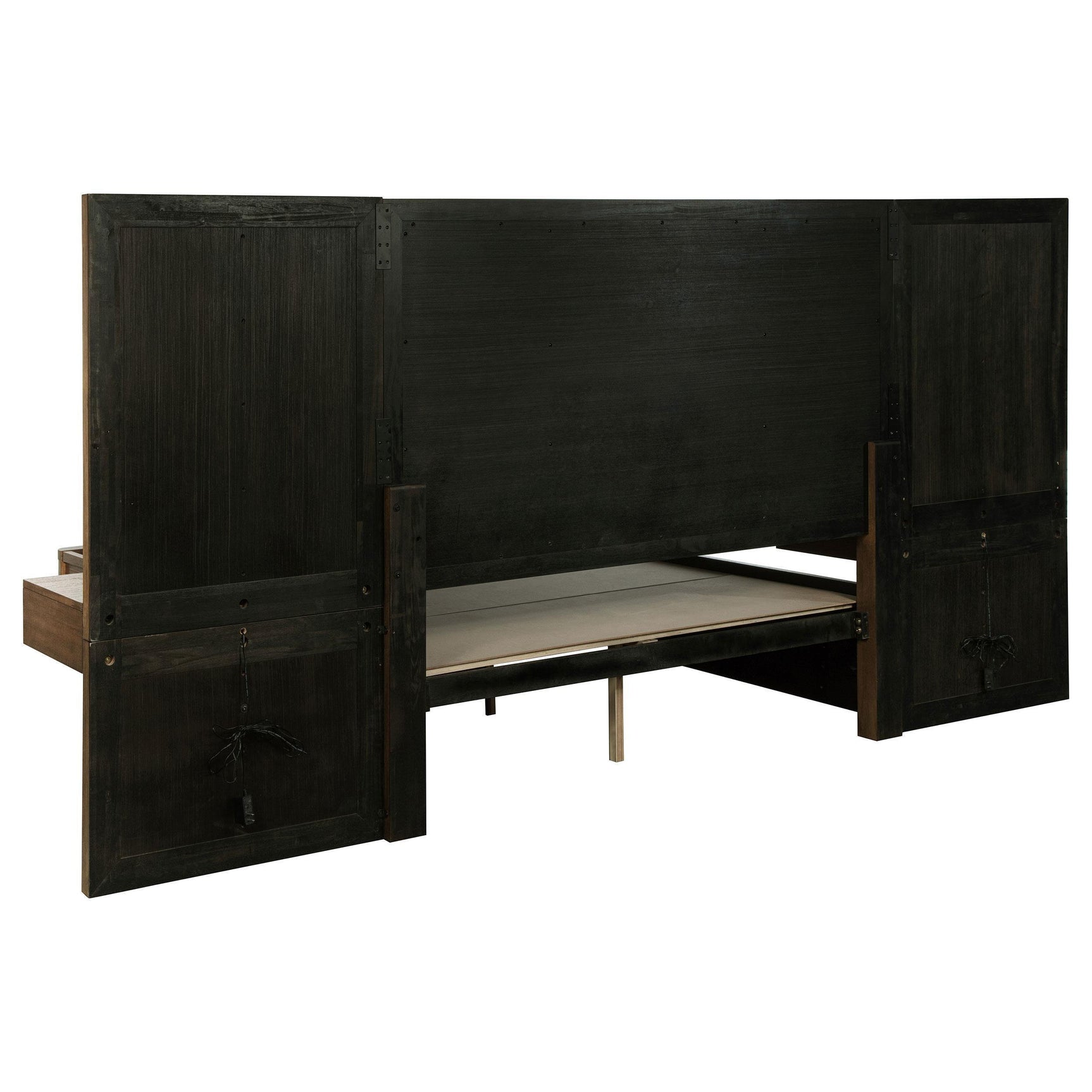 Terrace King Wall Panel Storage Bed Ash Brown