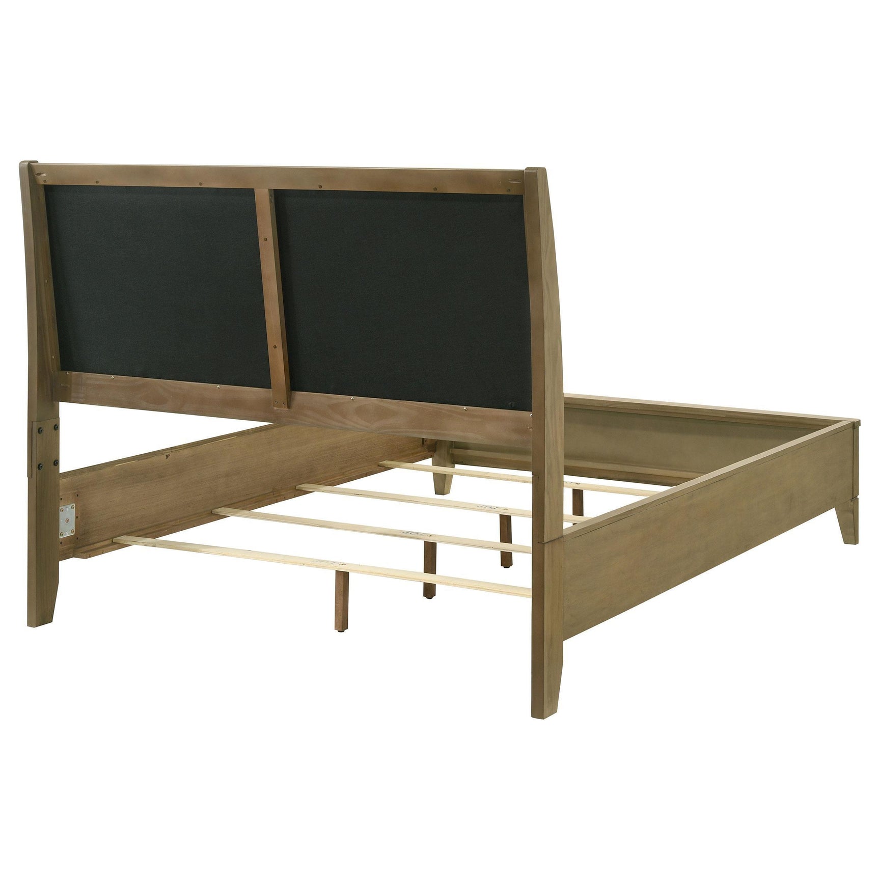 Granada Upholstered King Panel Bed Natural Pine