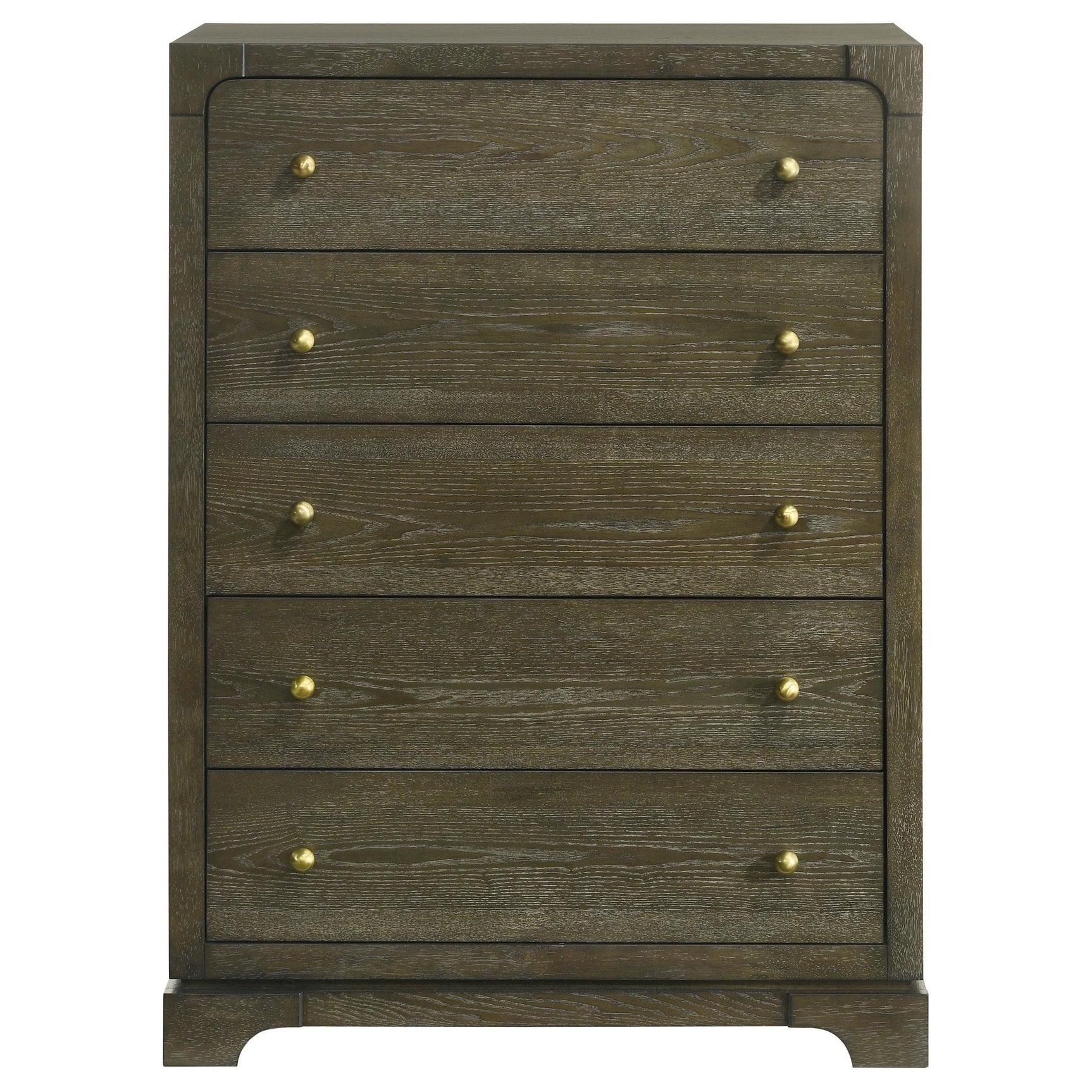 Gran Park 5 Drawer Bedroom Chest Of Drawers Dark Cocoa