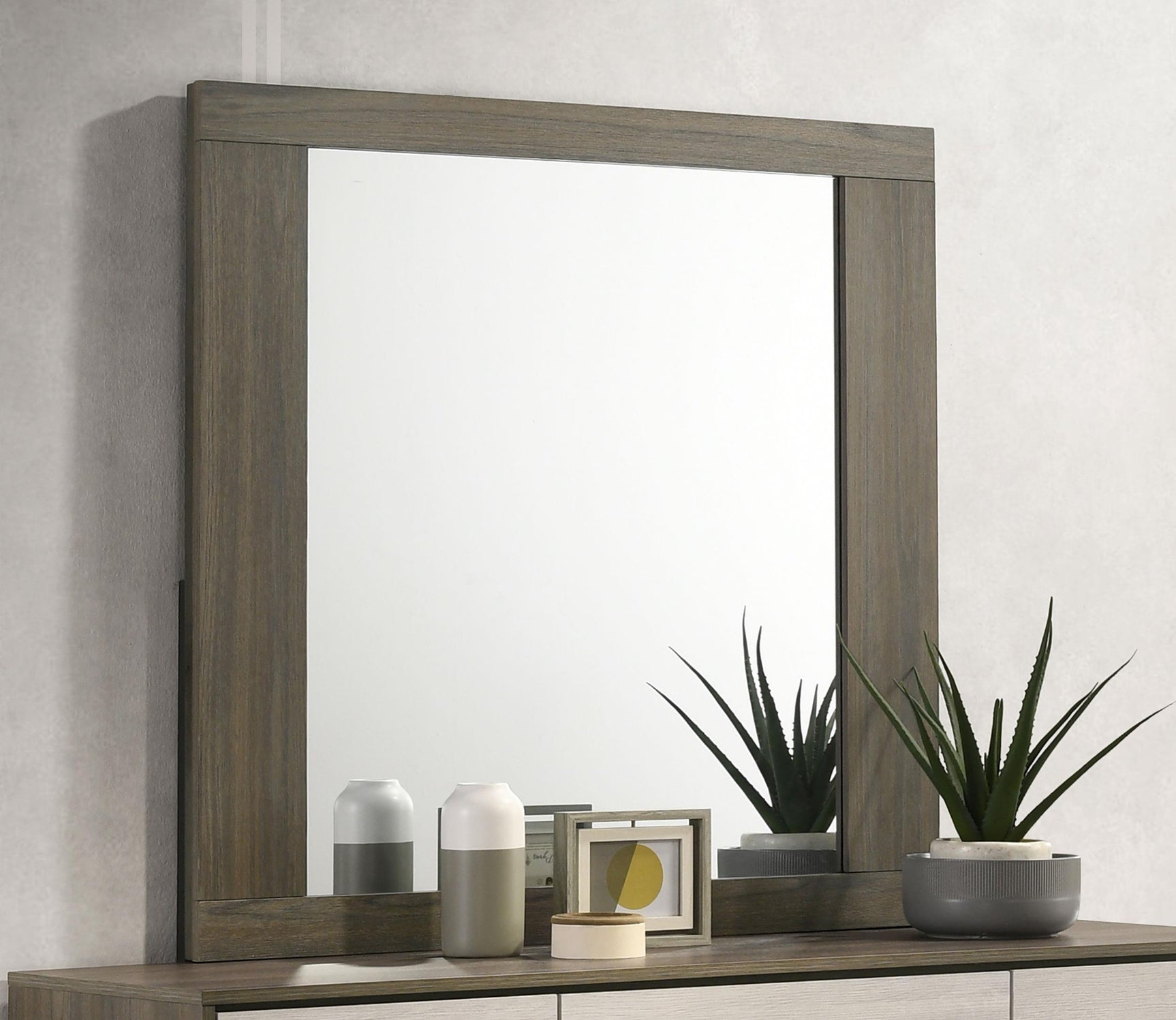 Fenwick Dresser Mirror Gray Oak 224984