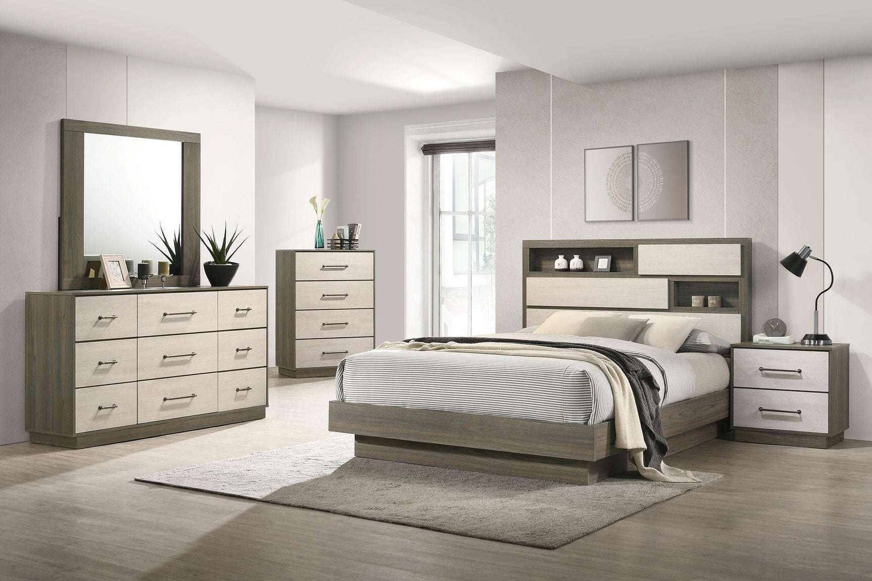 Fenwick 4-drawer Chest of Drawers Gray Oak 224985