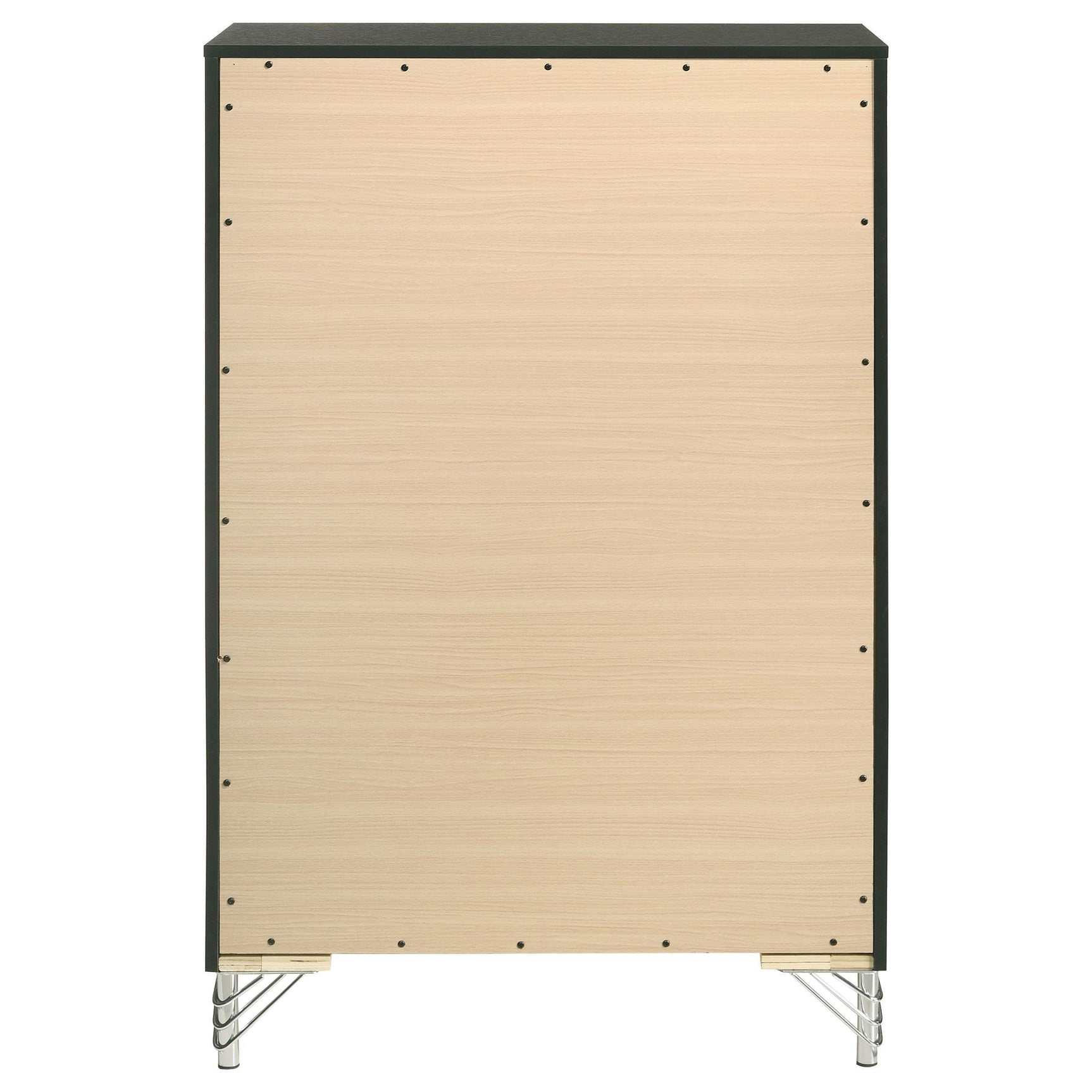 Lucia 5 Drawer Bedroom Chest Of Drawers Black