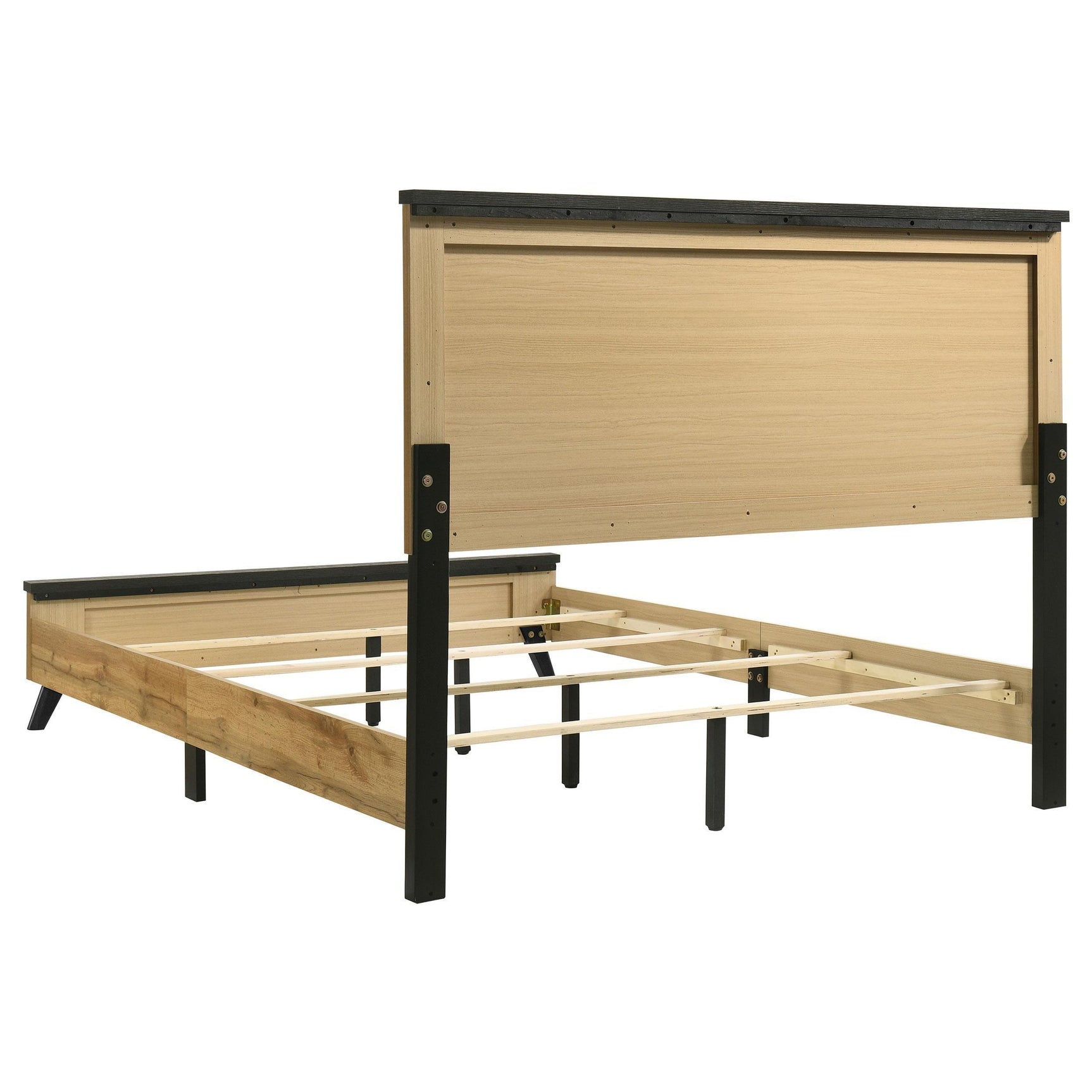 Kaywood 51-inch King Panel Bed Natural Pine