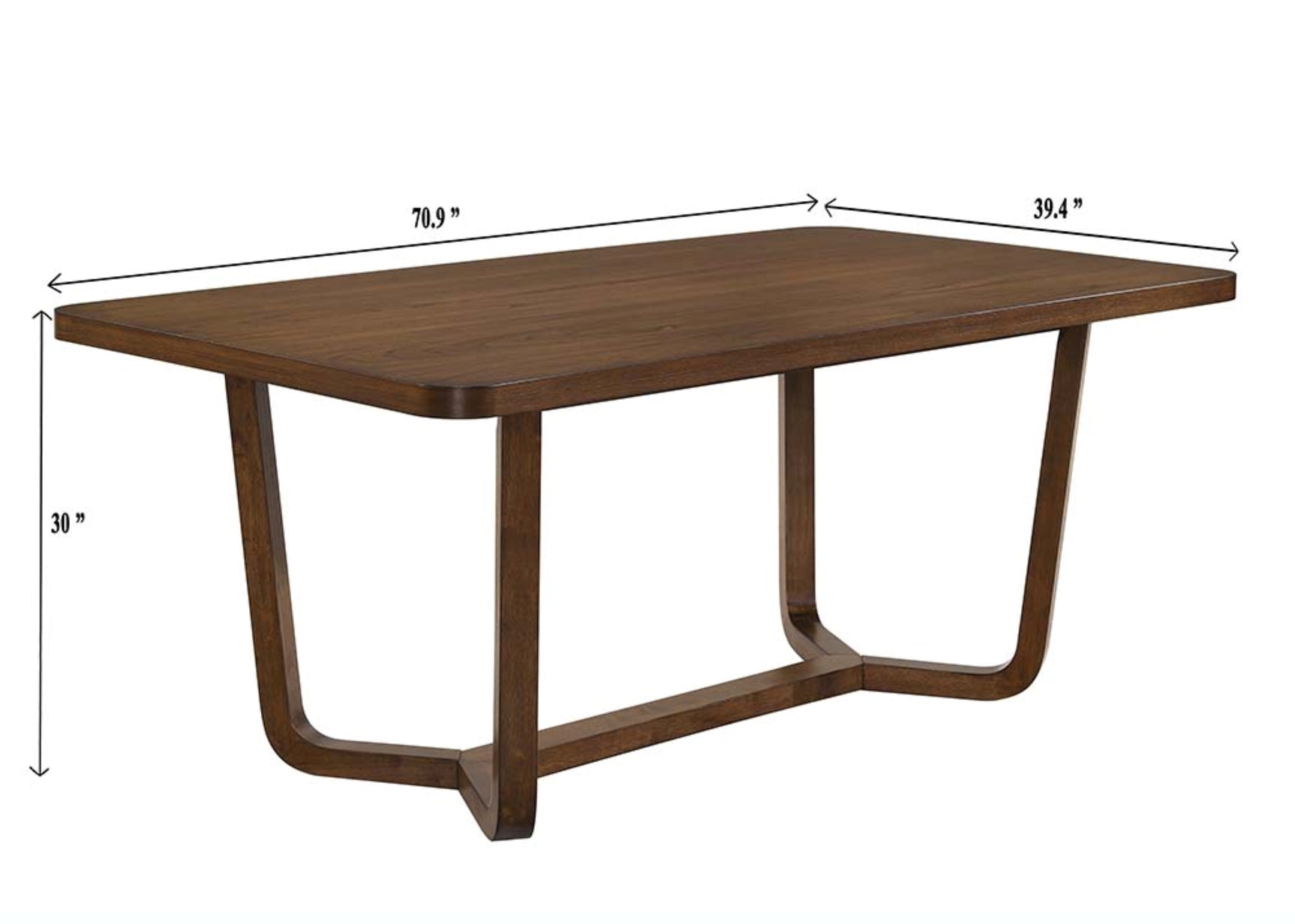 Salerno Brown Rectangular Dining Room Set