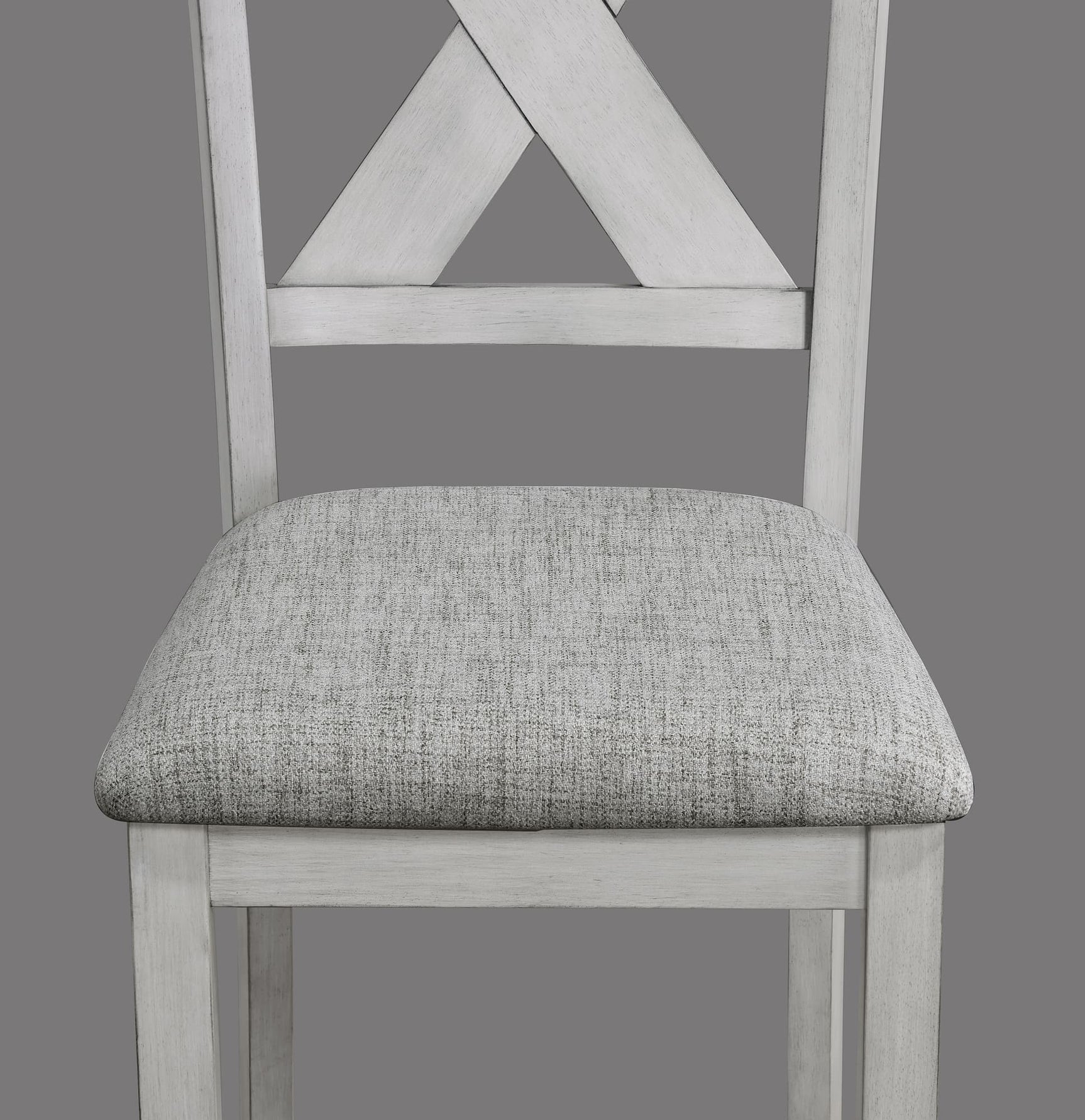 Clara Driftwood Rectangular Fabric Dining Room Set - 5 Pieces