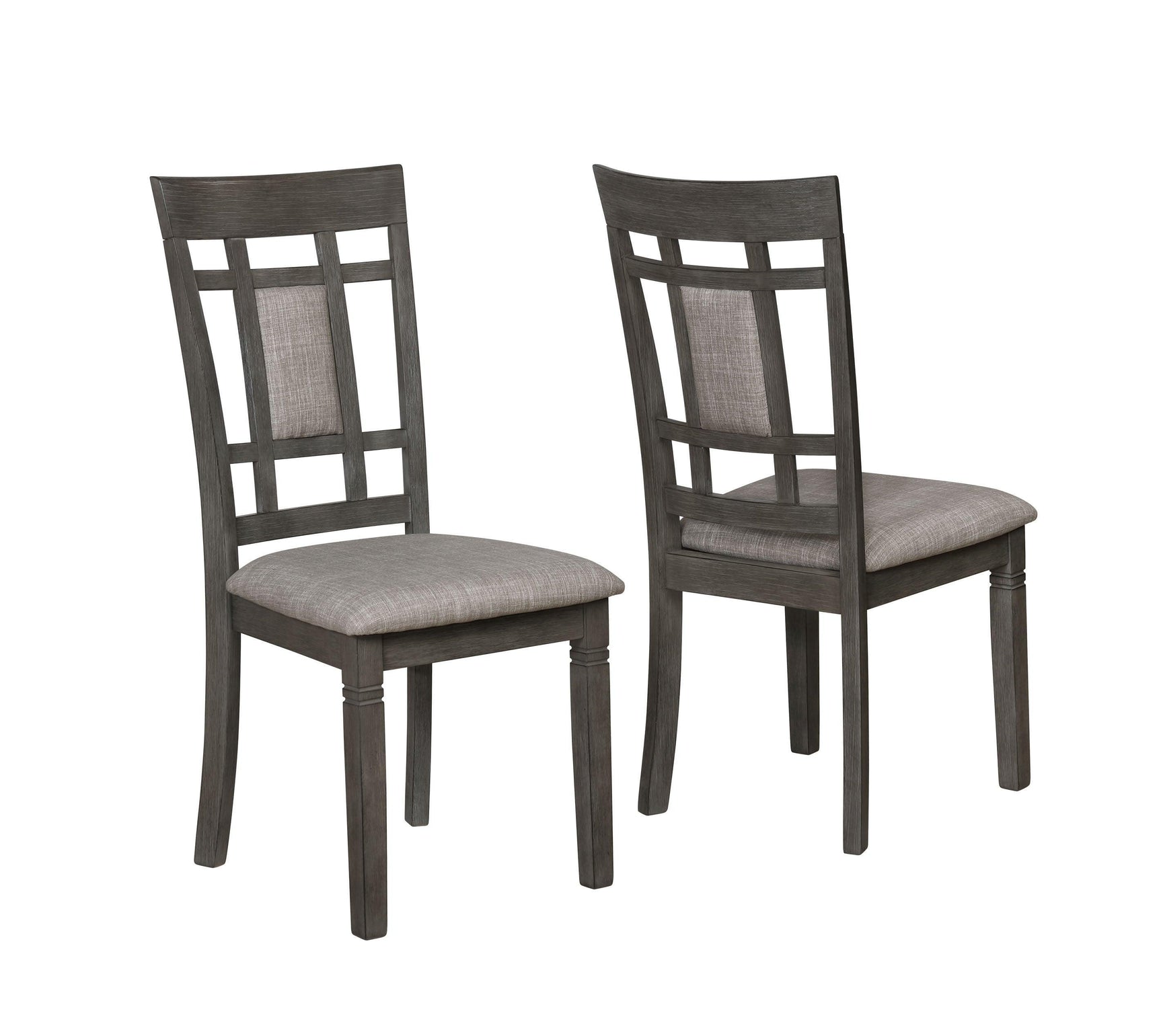 Paige Gray Contemporary Modern Wood Rectangular 6-Piece Dining Room Set - Ella Furniture