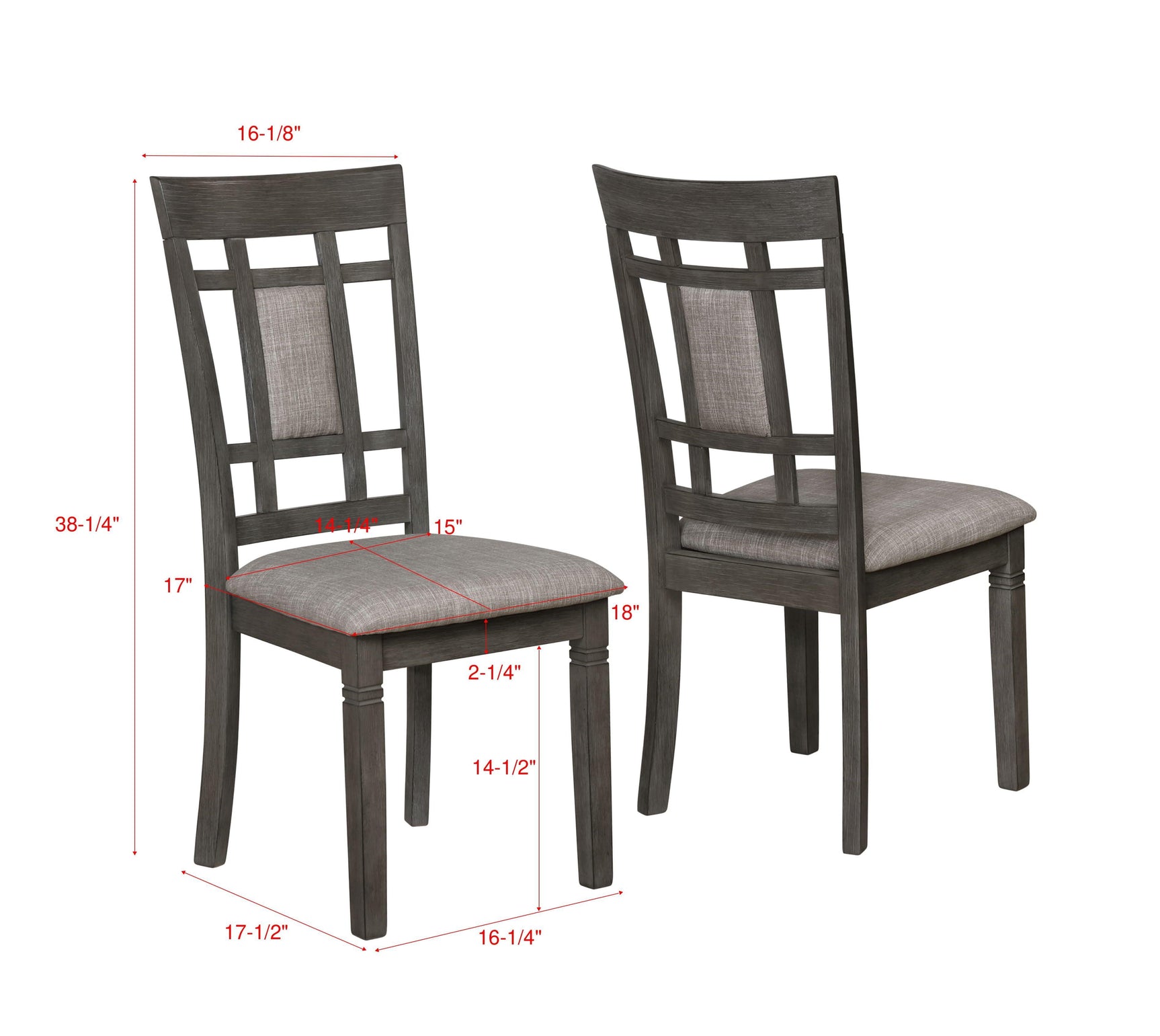 Paige Gray Contemporary Modern Wood Rectangular 6-Piece Dining Room Set - Ella Furniture