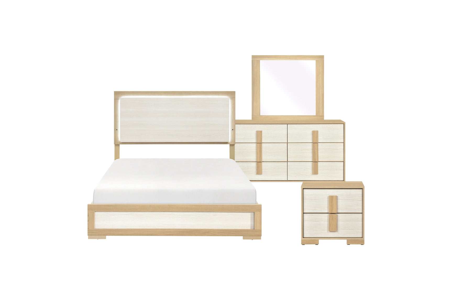 Sterling Natural Panel Bedroom Set