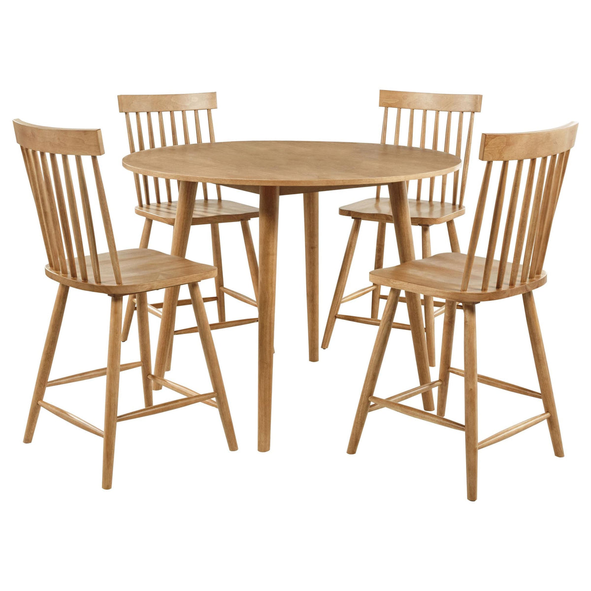 Andrews 5-Piece Round Counter Height Dining Set Light Ash — product image 2