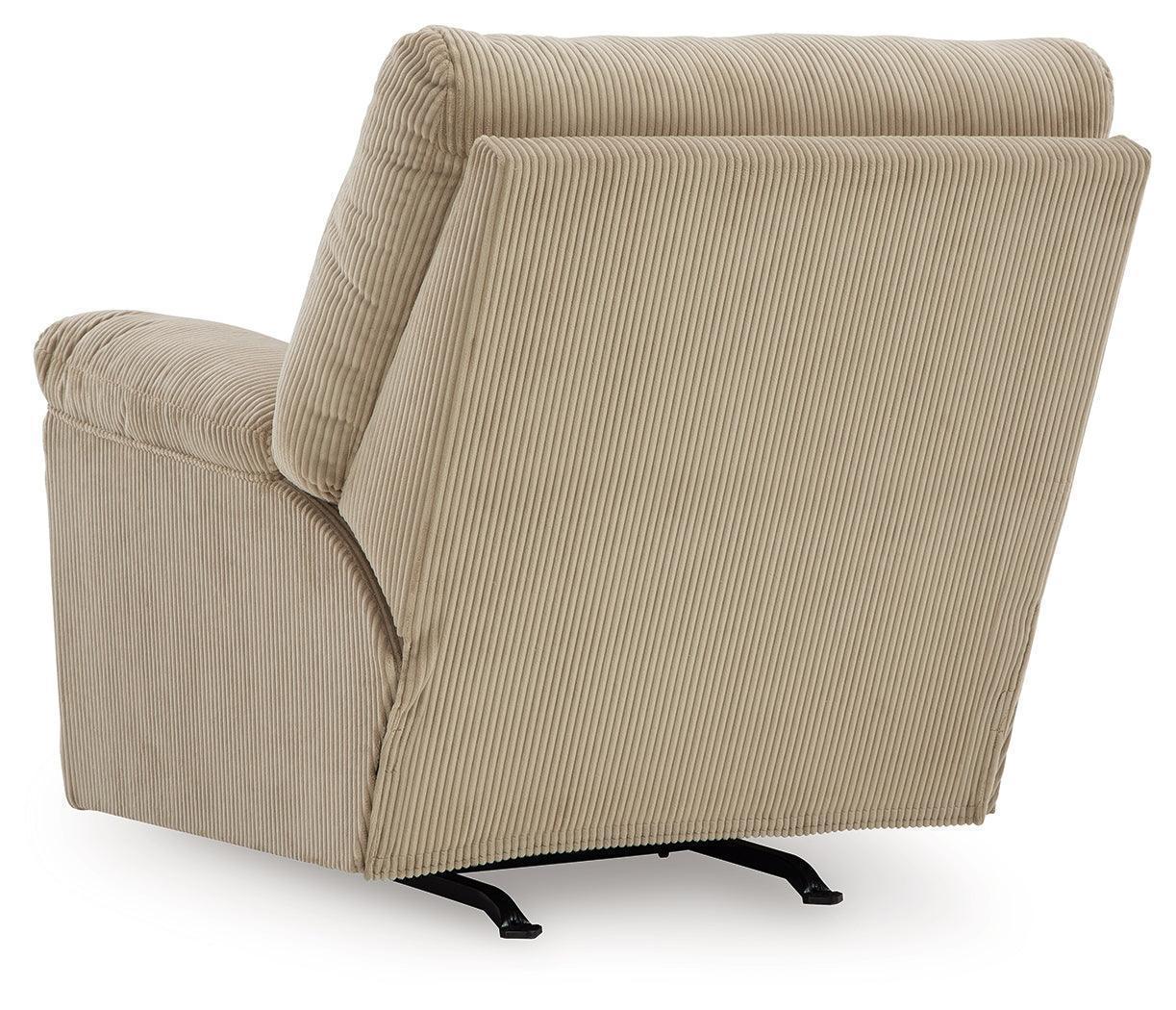 SimpleJoy Sand Chenille,Velvet Recliner