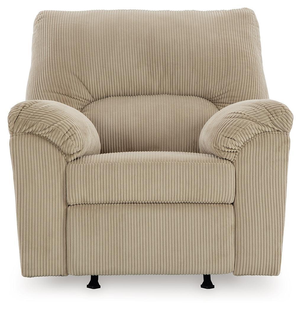 SimpleJoy Sand Chenille,Velvet Recliner