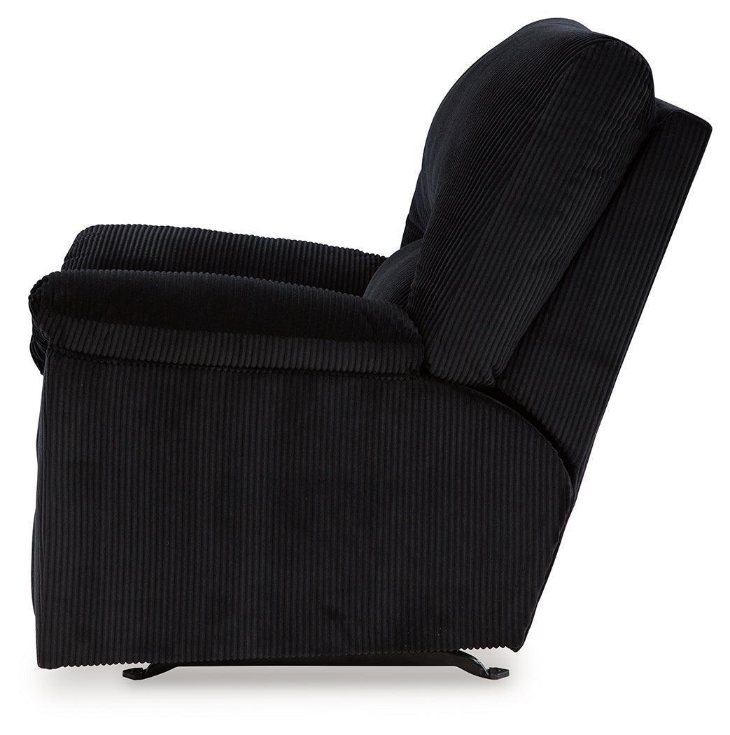 SimpleJoy Onyx Chenille,Velvet Recliner