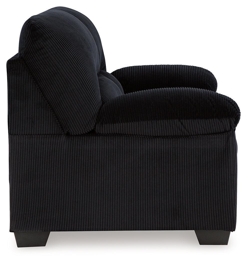 SimpleJoy Onyx Chenille,Velvet Loveseat