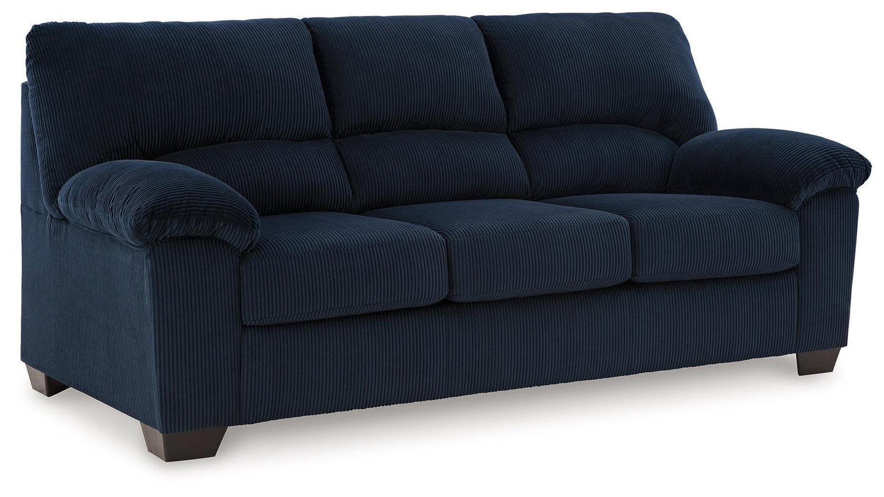 SimpleJoy Navy Chenille,Velvet Sofa