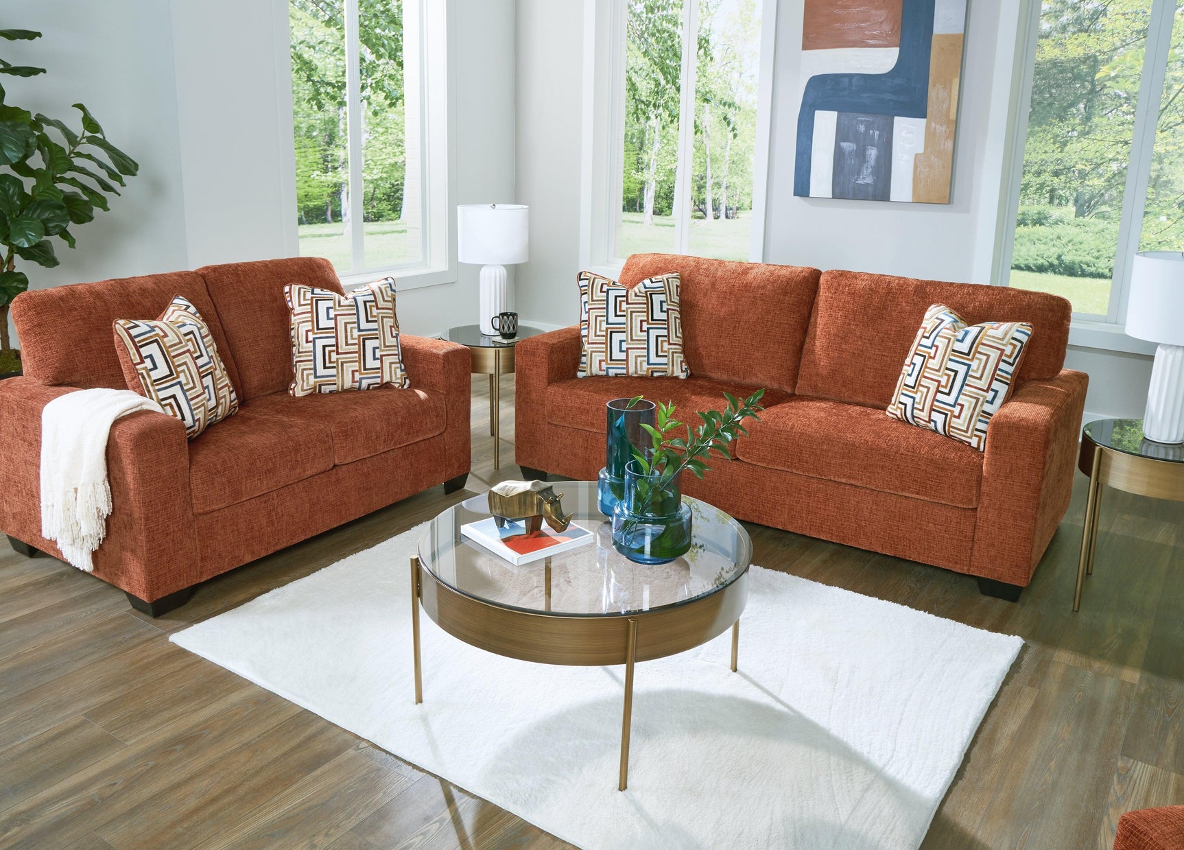 Aviemore Spice Sofa and Loveseat