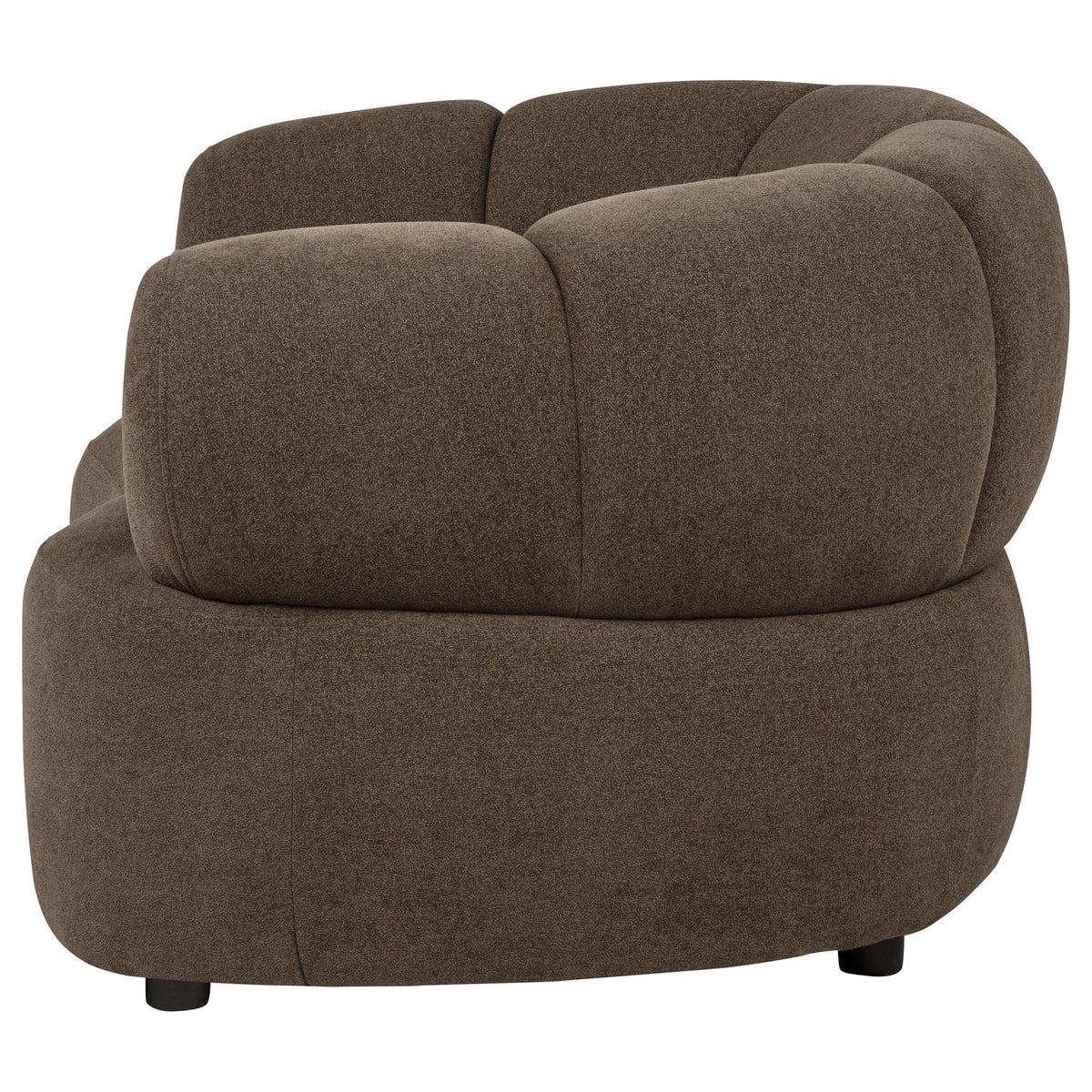 Casarin Brown Fabric Channel-Back Accent Chair — product image 4