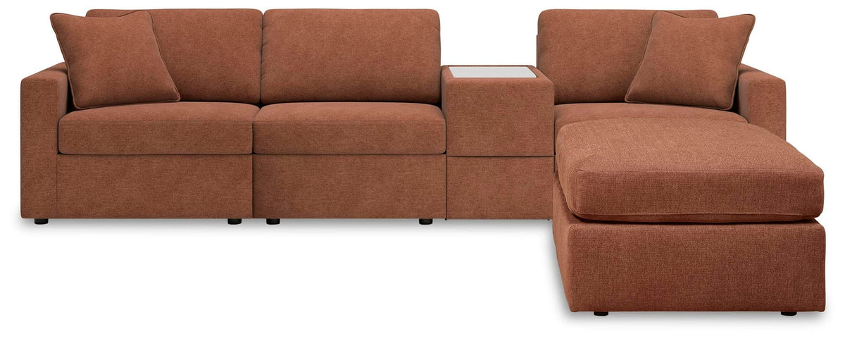 Modmax Spice 4-Piece Sectional with Ottoman — product image 2
