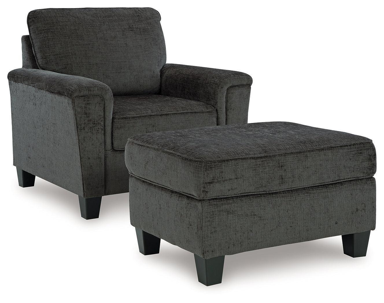 Erinslane Dusk Chair and Ottoman