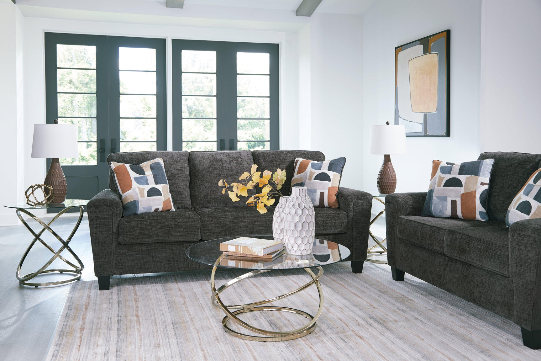 Erinslane Dusk Sofa and Loveseat