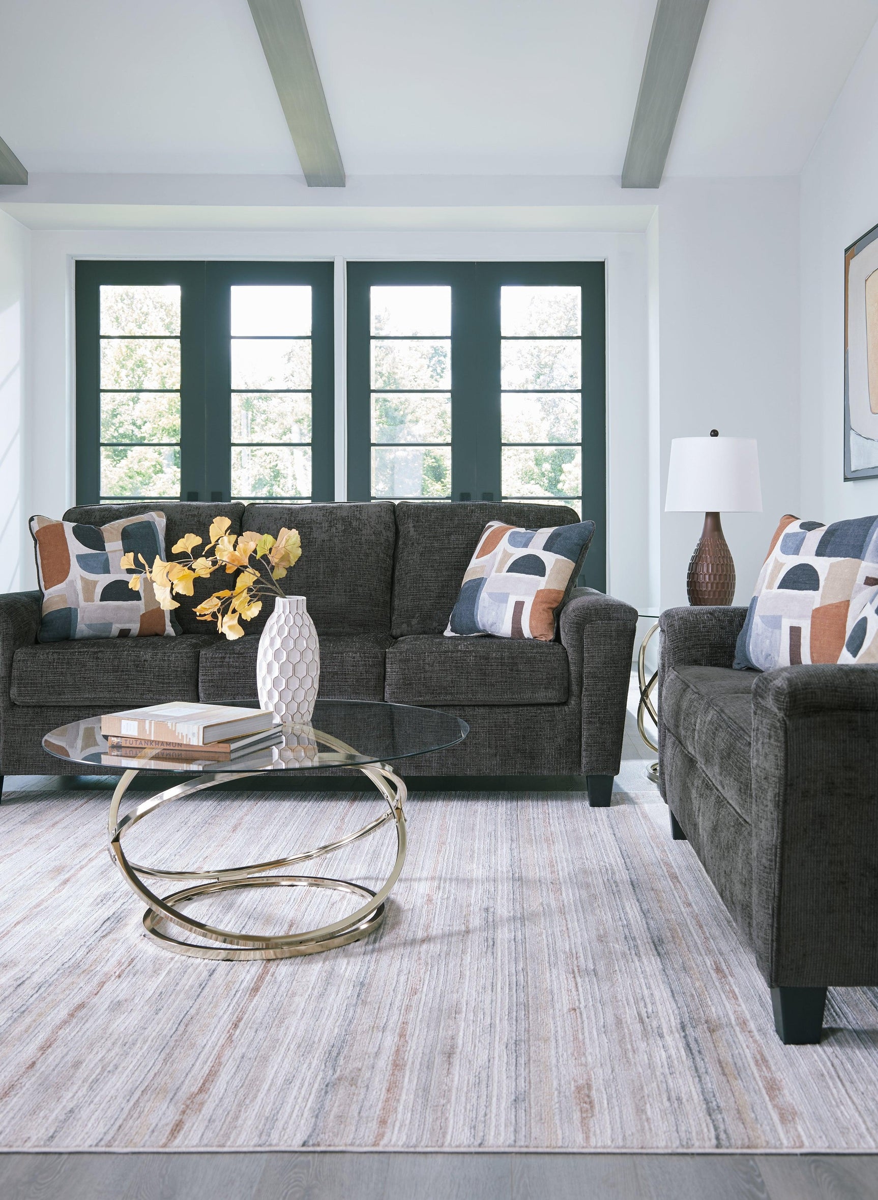 Erinslane Dusk Sofa and Loveseat