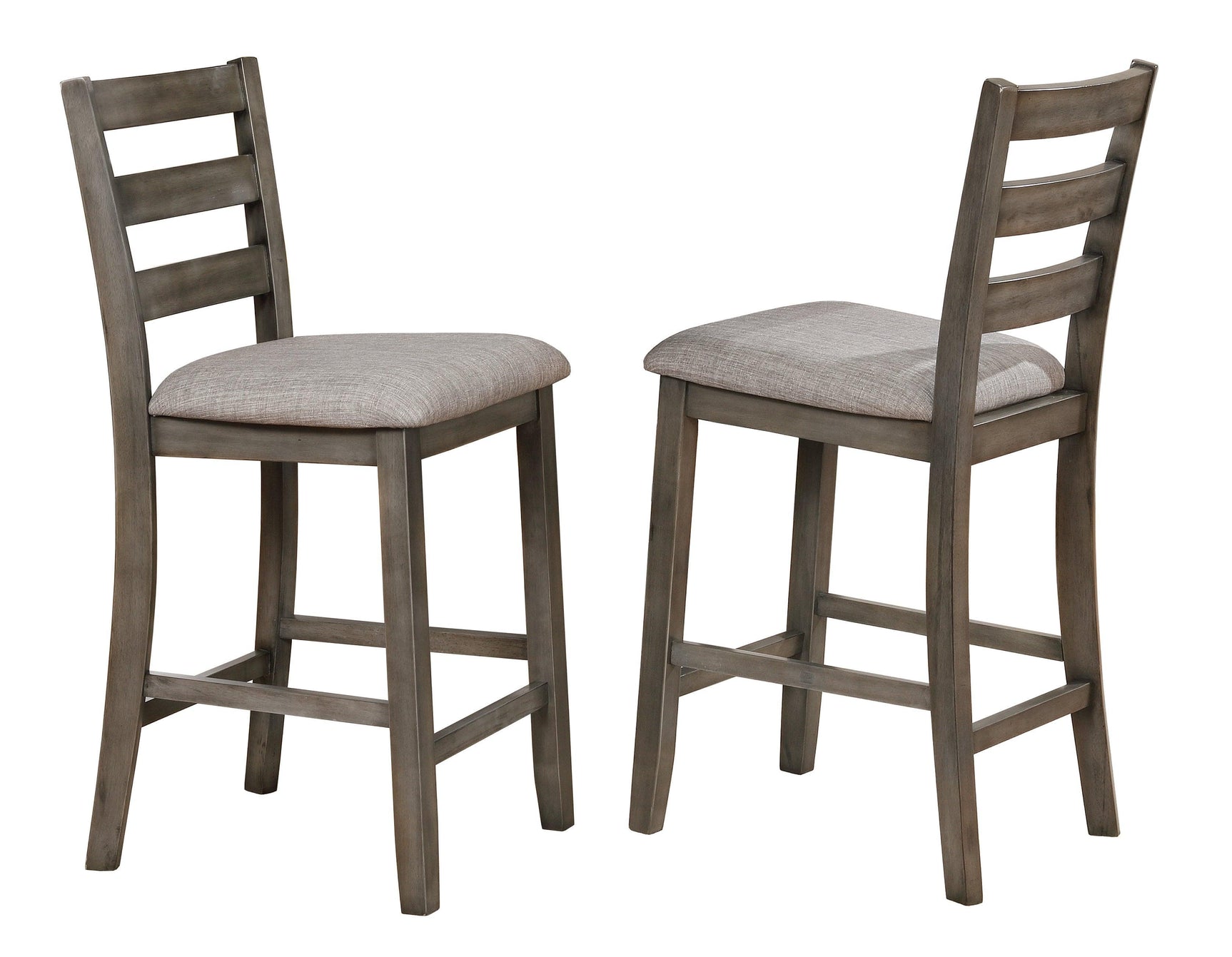Tahoe Gray Modern Wood Square 5-Piece Counter Height Dining Room Set - Ella Furniture