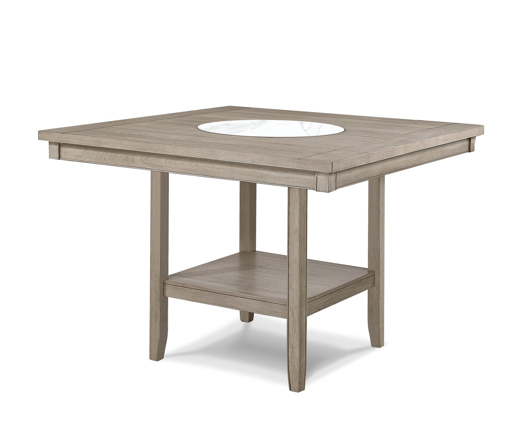 Fulton Gray Marble Top Counter Height Set