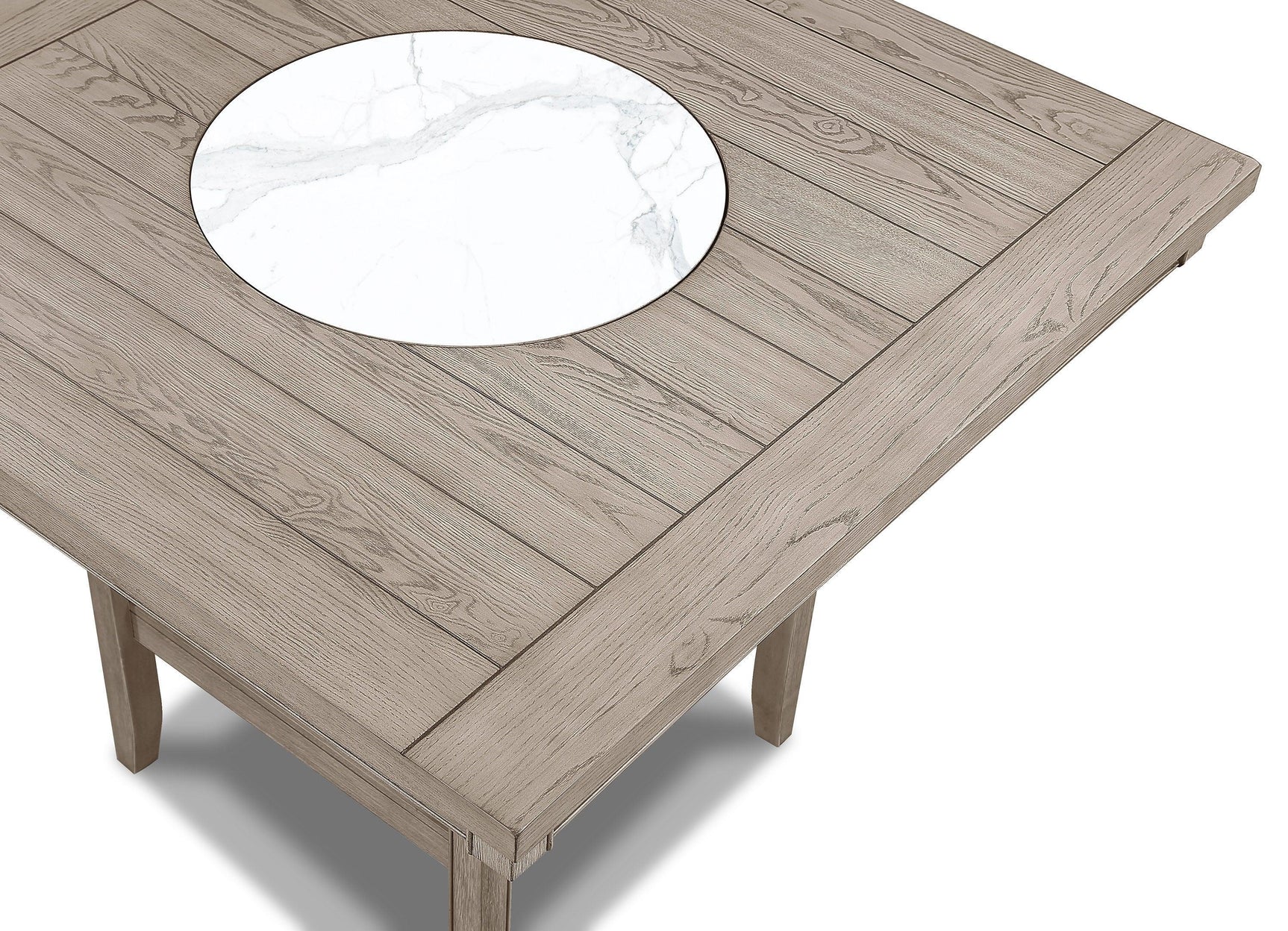 Fulton Gray Marble Top Counter Height Set
