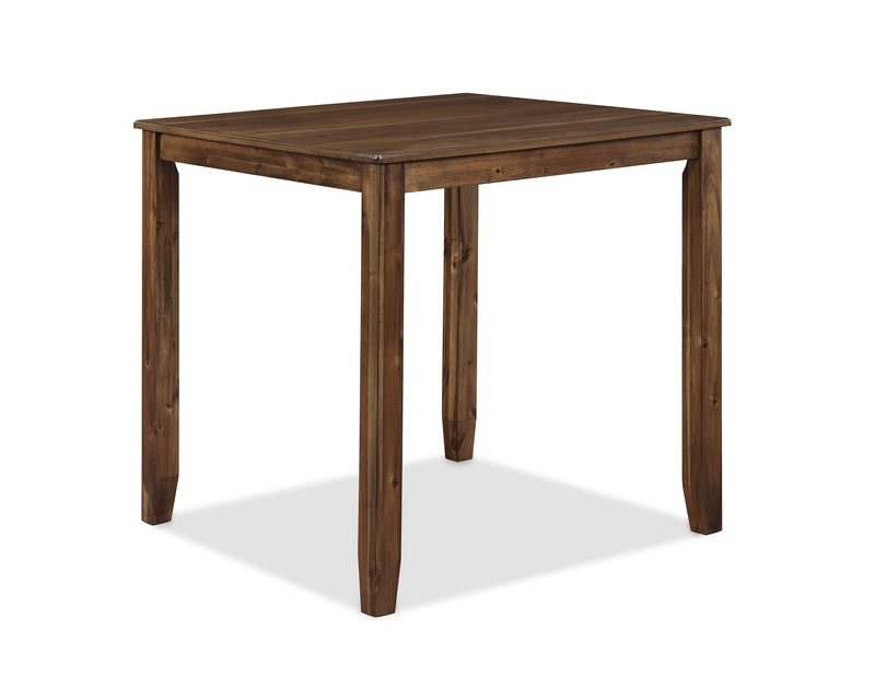 Ashborn Brown Modern Solid Wood And Veneers Counter Height Dining Room Set