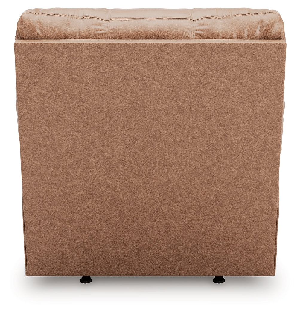 WillowBend Caramel Faux Leather Recliner
