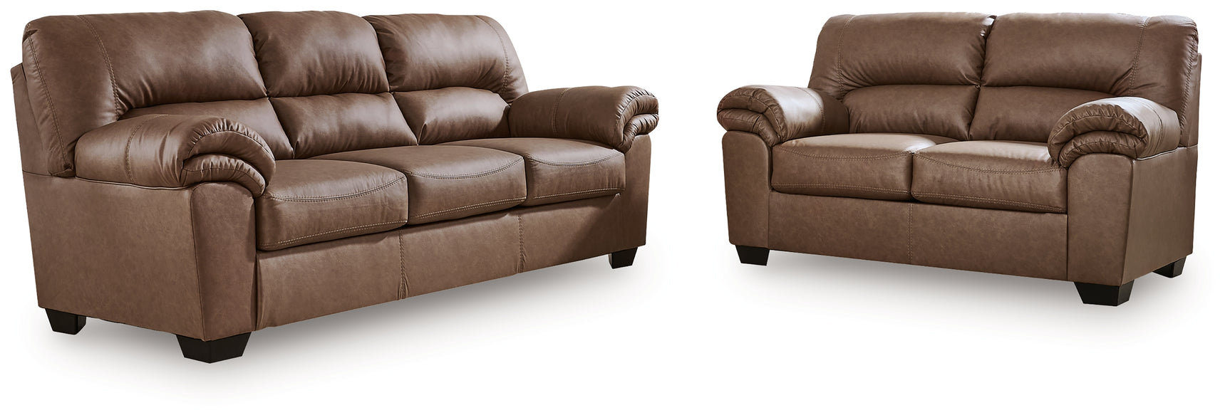 WillowBend Caramel Sofa and Loveseat
