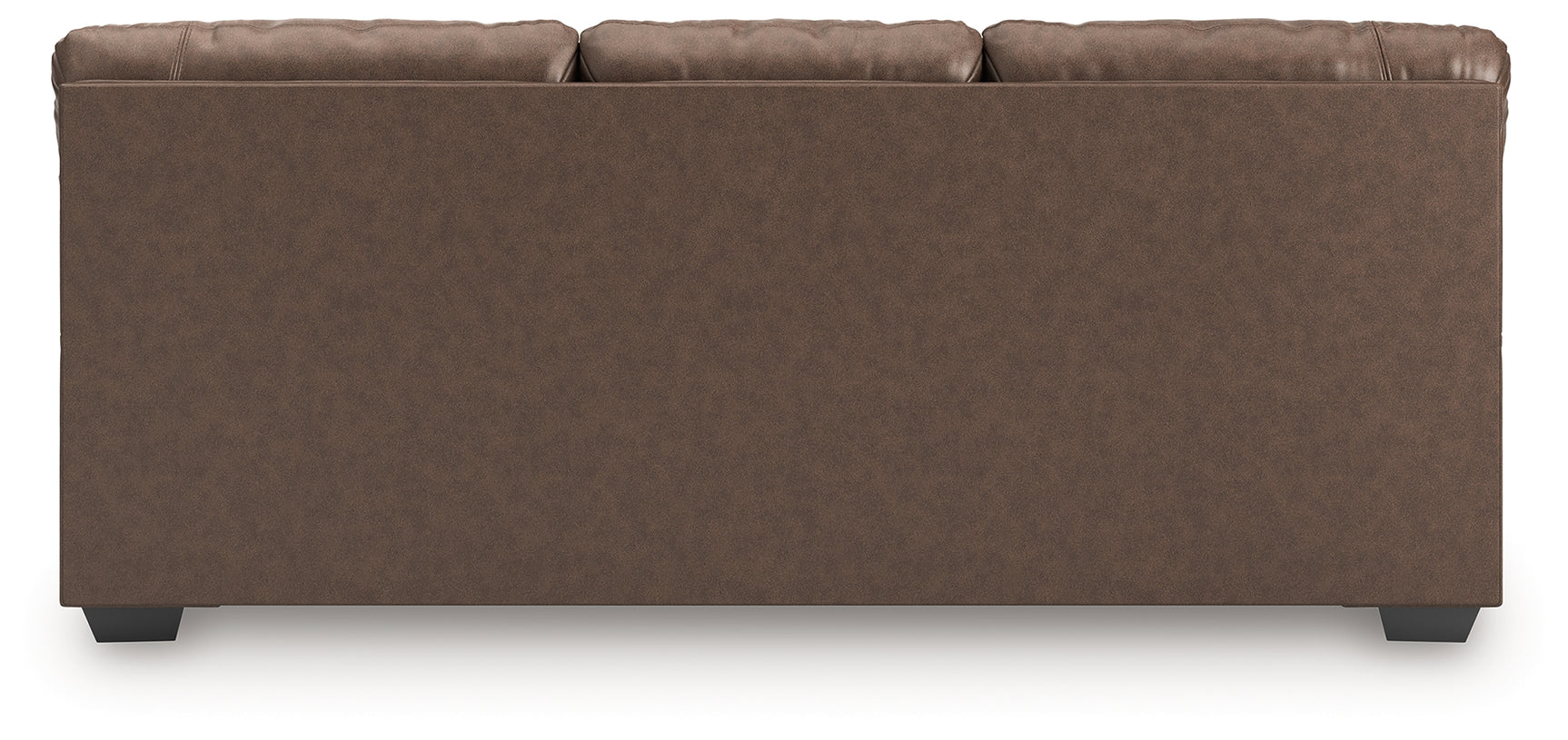 WillowBend Umber Faux Leather Sofa