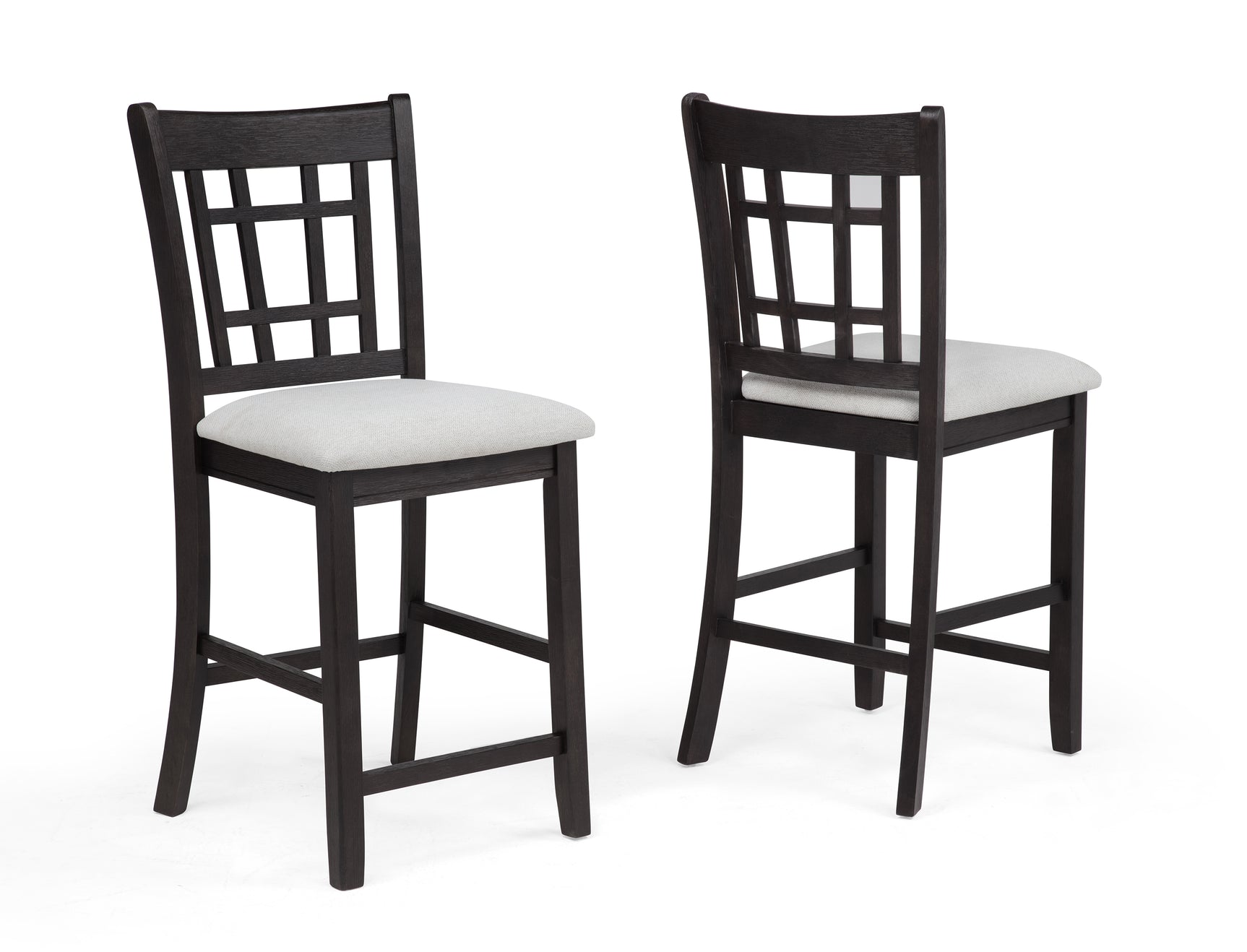 Hartwell Charcoal Black Oval Counter Height Set