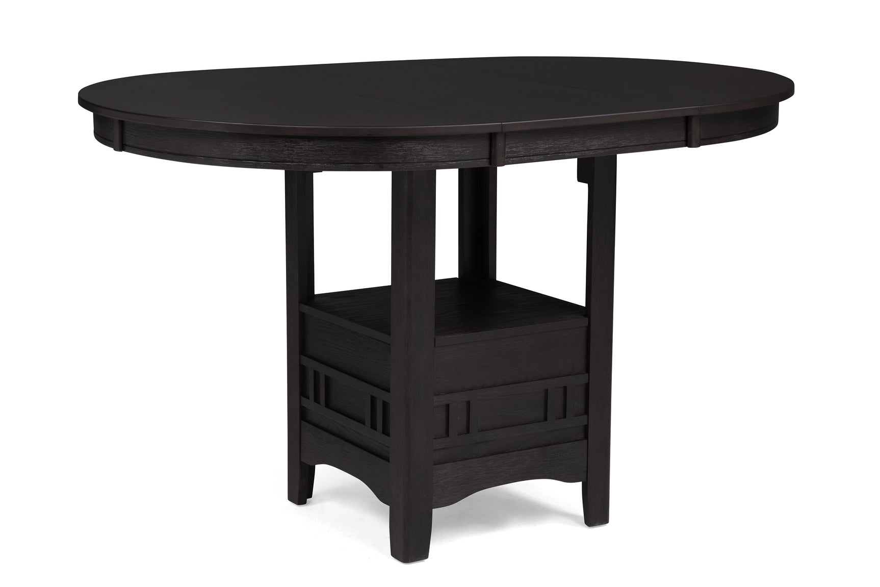 Hartwell Charcoal Black Oval Counter Height Set