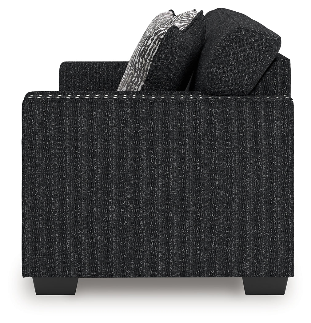 Jasmine Peaks Coal Chenille Sofa