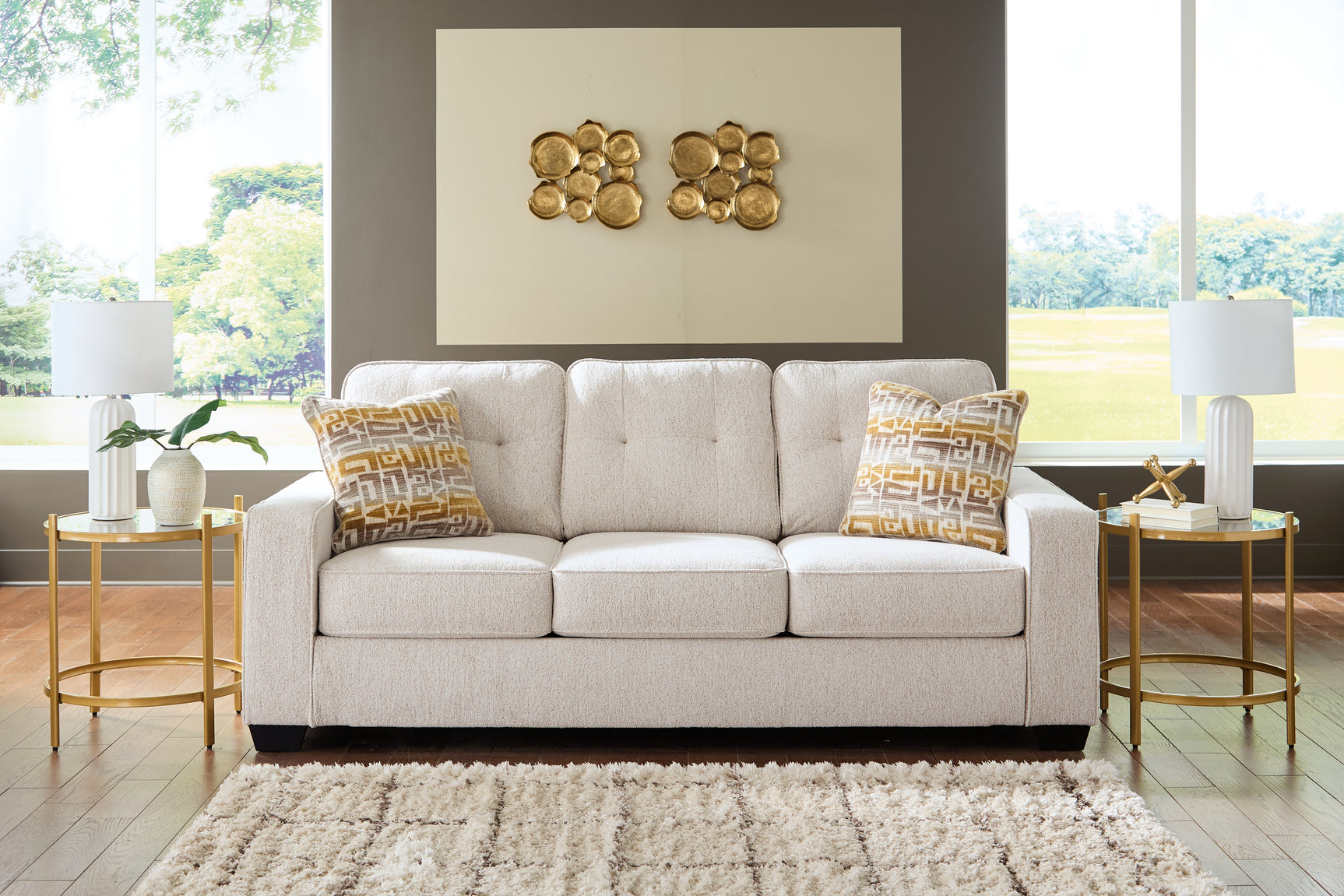 Larimer Stone Sofa and Loveseat