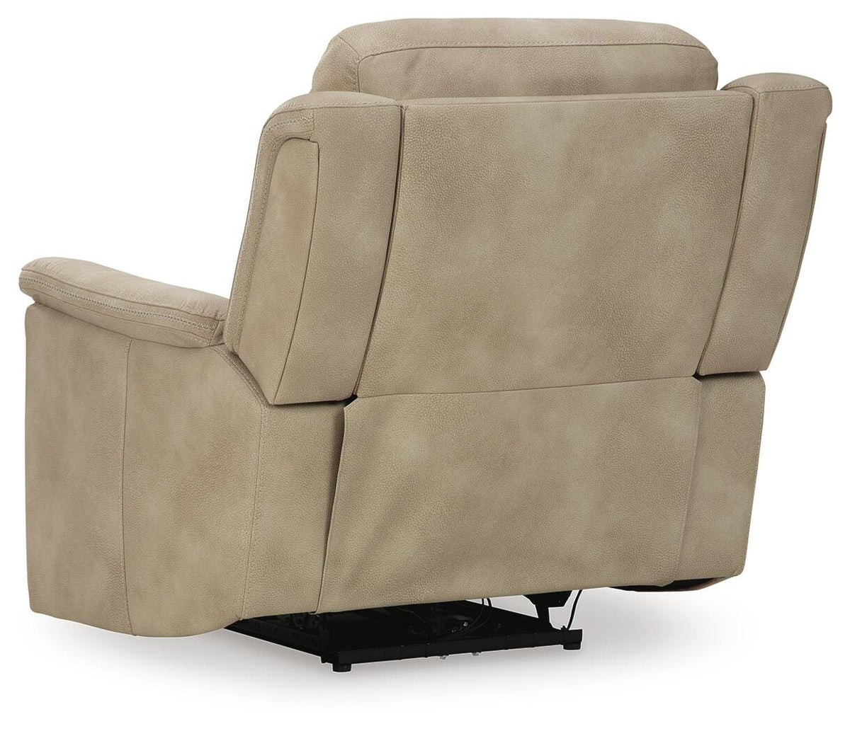Next-Gen Durapella Sand Microfiber Power Recliner — back view