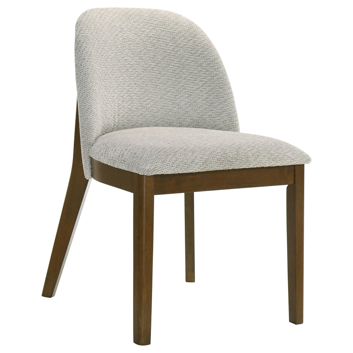 Mueller Upholstered Dining Side Chair Brown and Beige Set of 2 — product image 3