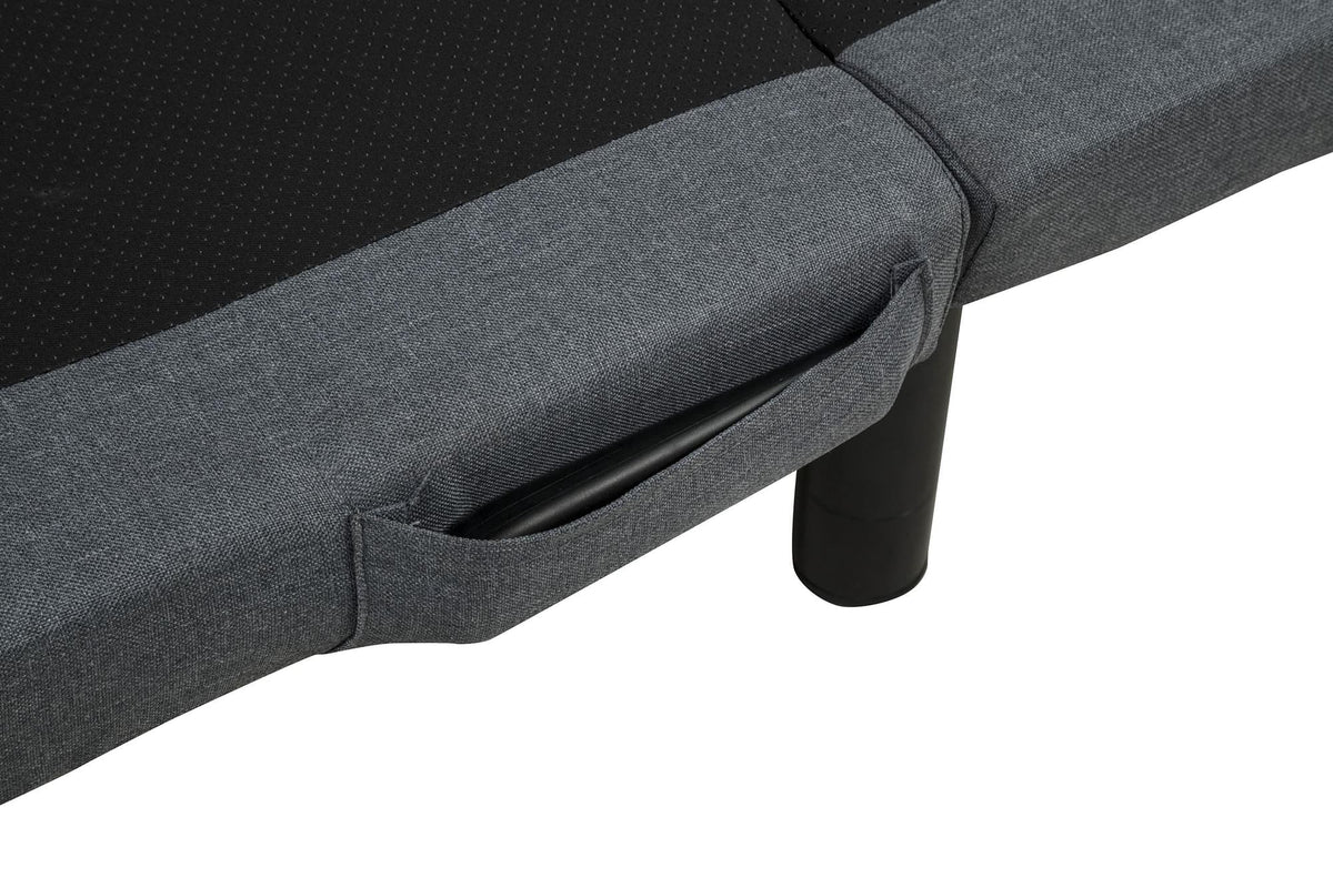 Weston Split Eastern King Massage Adjustable Bed Base in Black and Grey — product image 13