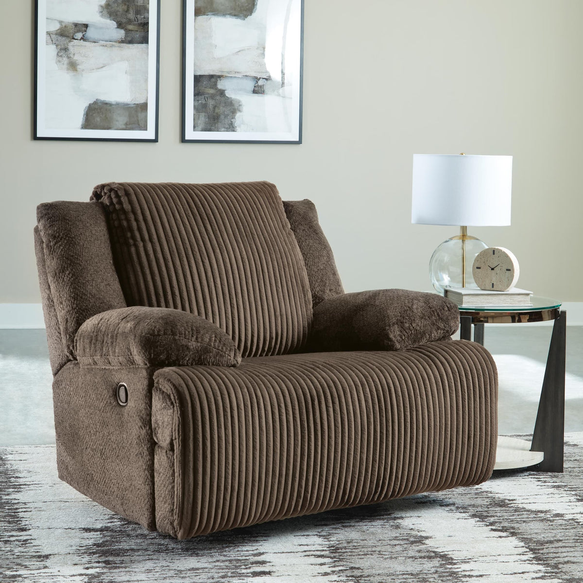 Top Chocolate 6-Piece Sectional with Recliner — product image 16